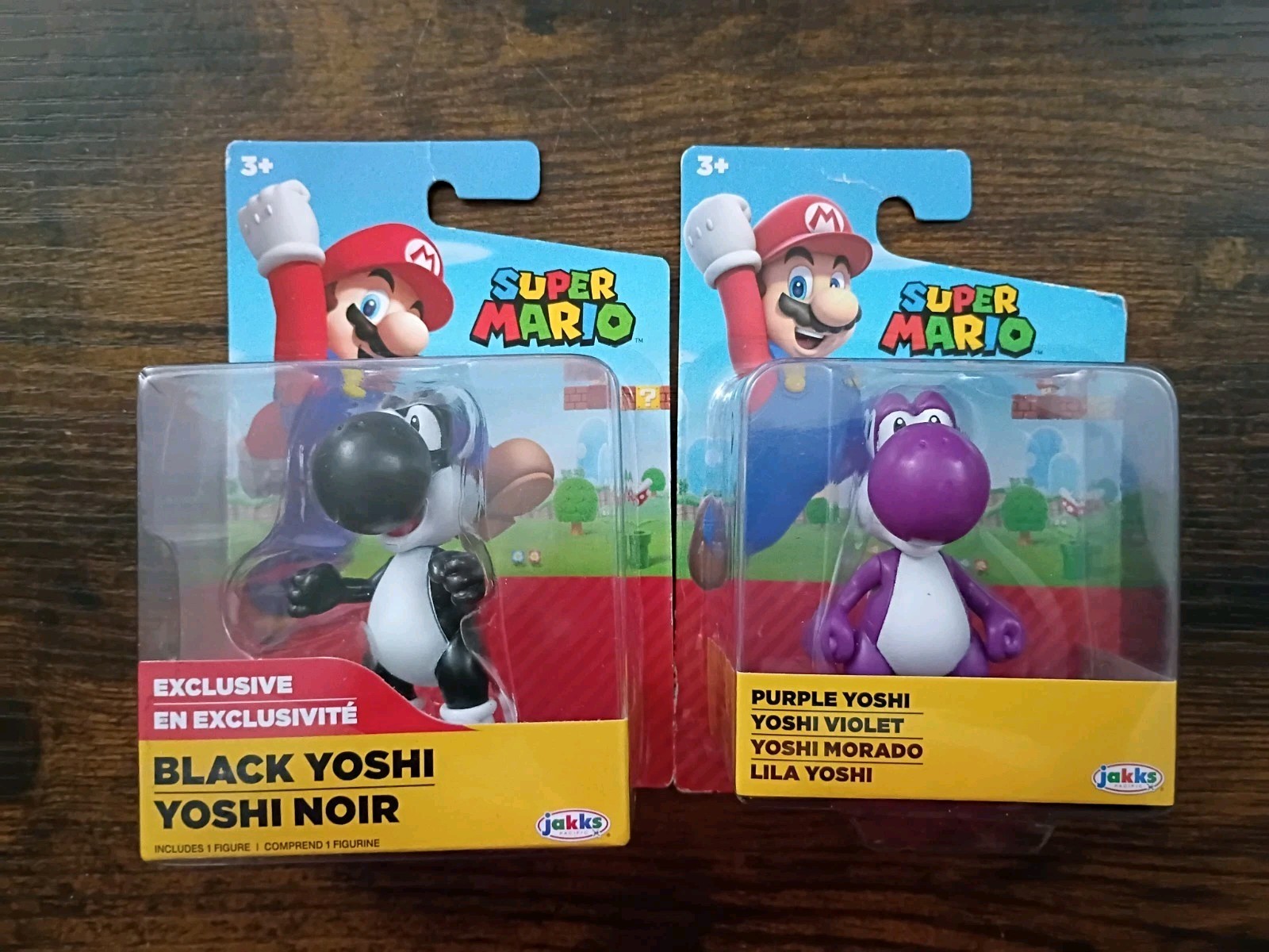 2.5″ YOSHI 7-PK Super Mario World of Nintendo Black Yellow Baby Blue Purple MORE