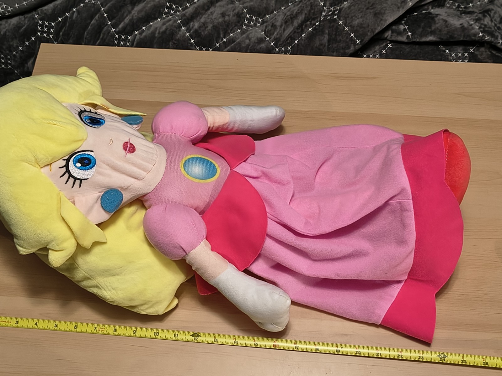 Princess Peach Plush 24 inch Super Mario Bros Nintendo Pink Dress Doll