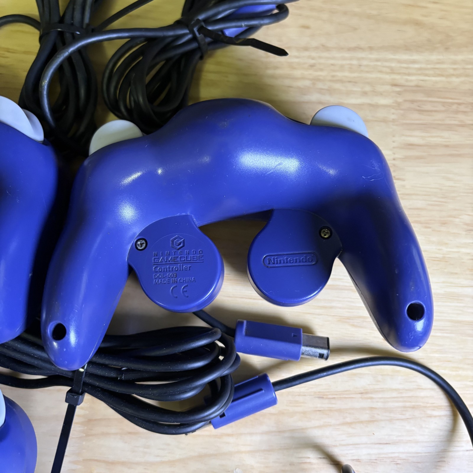 Lot 5 Nintendo Gamecube Indigo Controller OEM DOL-003 Purple UNTESTED PARTS