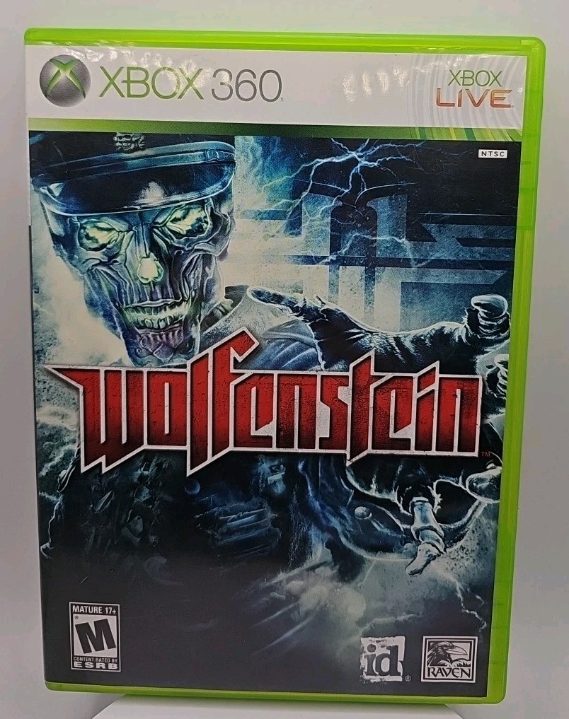 Wolfenstein (Microsoft Xbox 360, 2009) CIB Complete In Box With Manual Tested