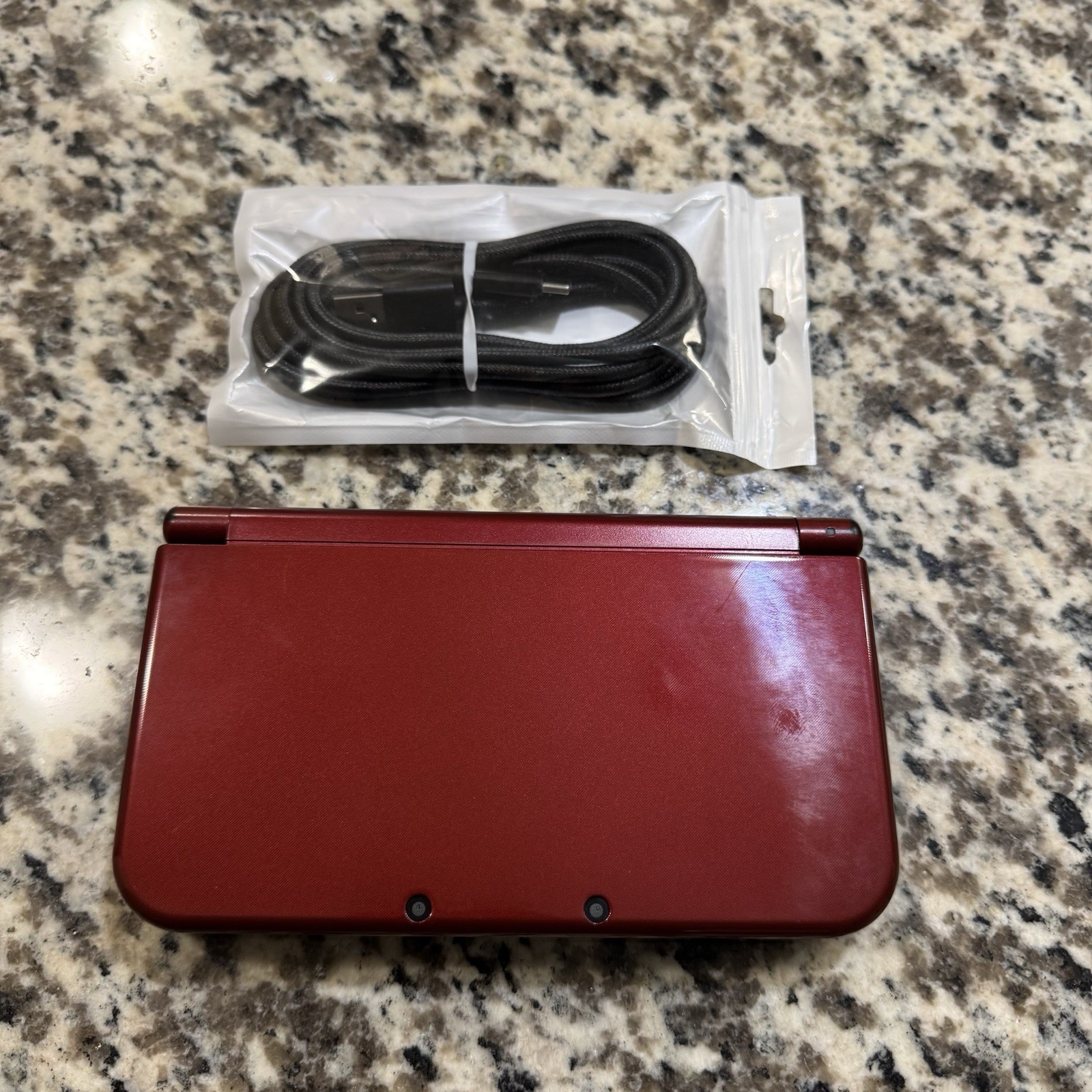 New Nintendo 3DSLL with Loopy Capture Card, Metallic Red!