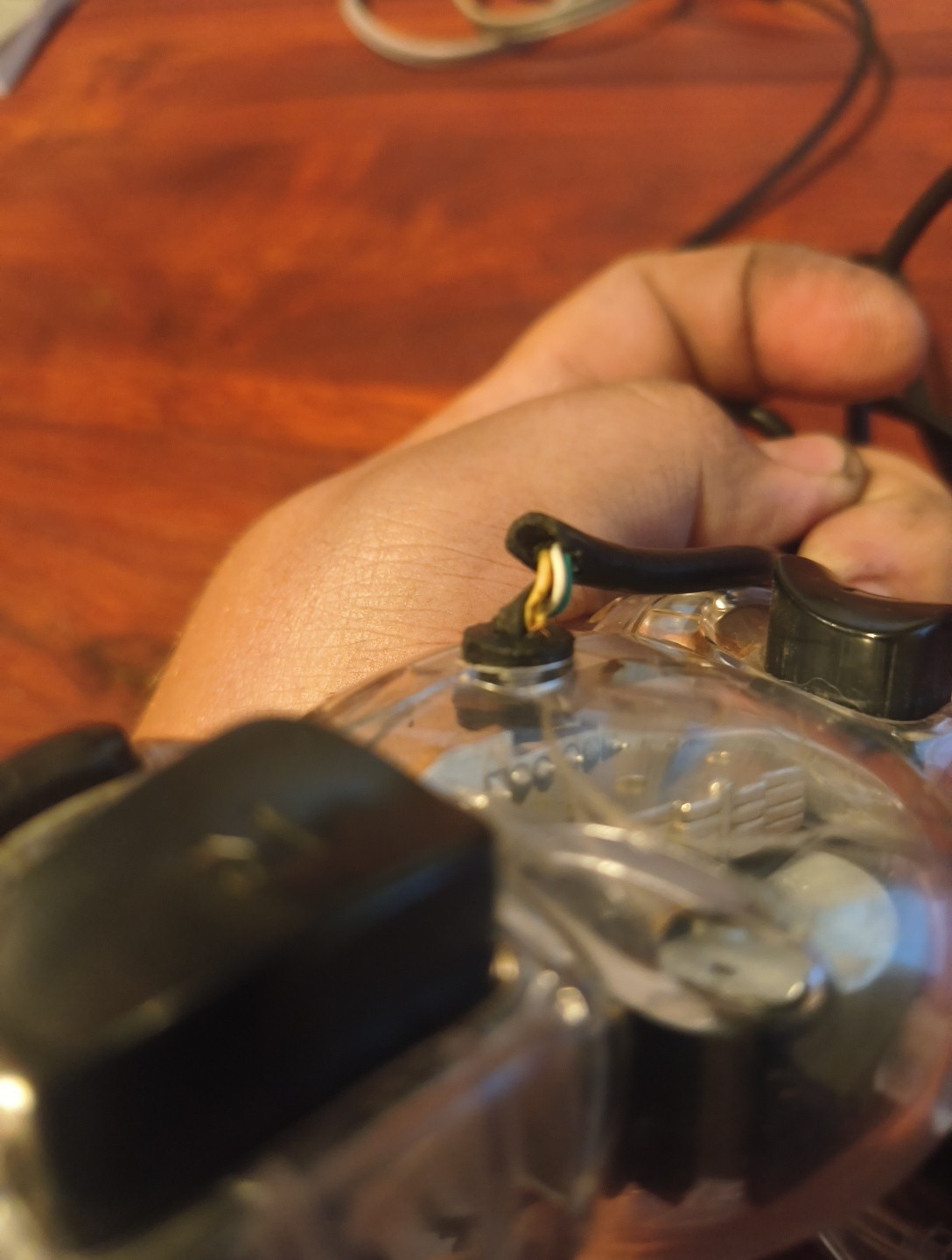 Nintendo Wii/GameCube Controller – Clear “Damaged Repair Or Parts” #4