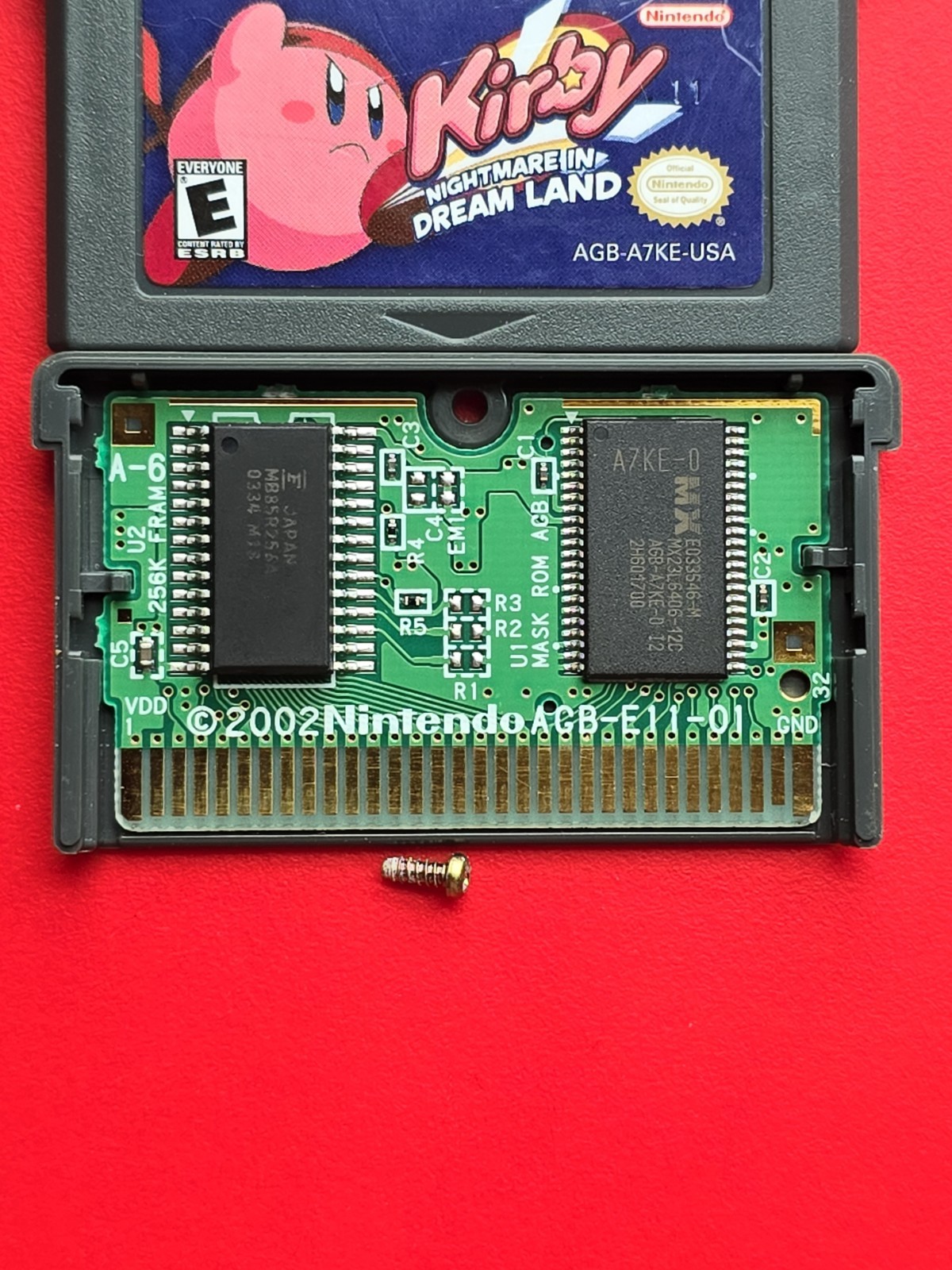 Kirby Nightmare in Dream Land Nintendo Game Boy Advance Authentic Flash Saves