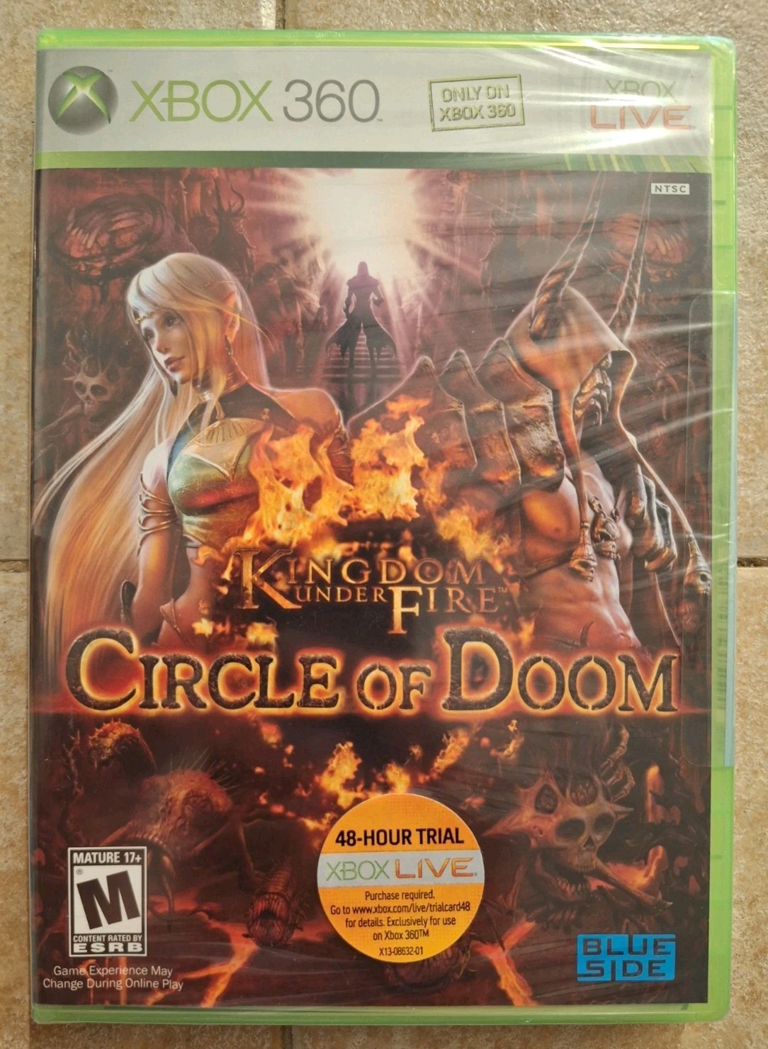 Kingdom Under Fire: Circle of Doom (Microsoft Xbox 360, 2008) Loose Disc!!