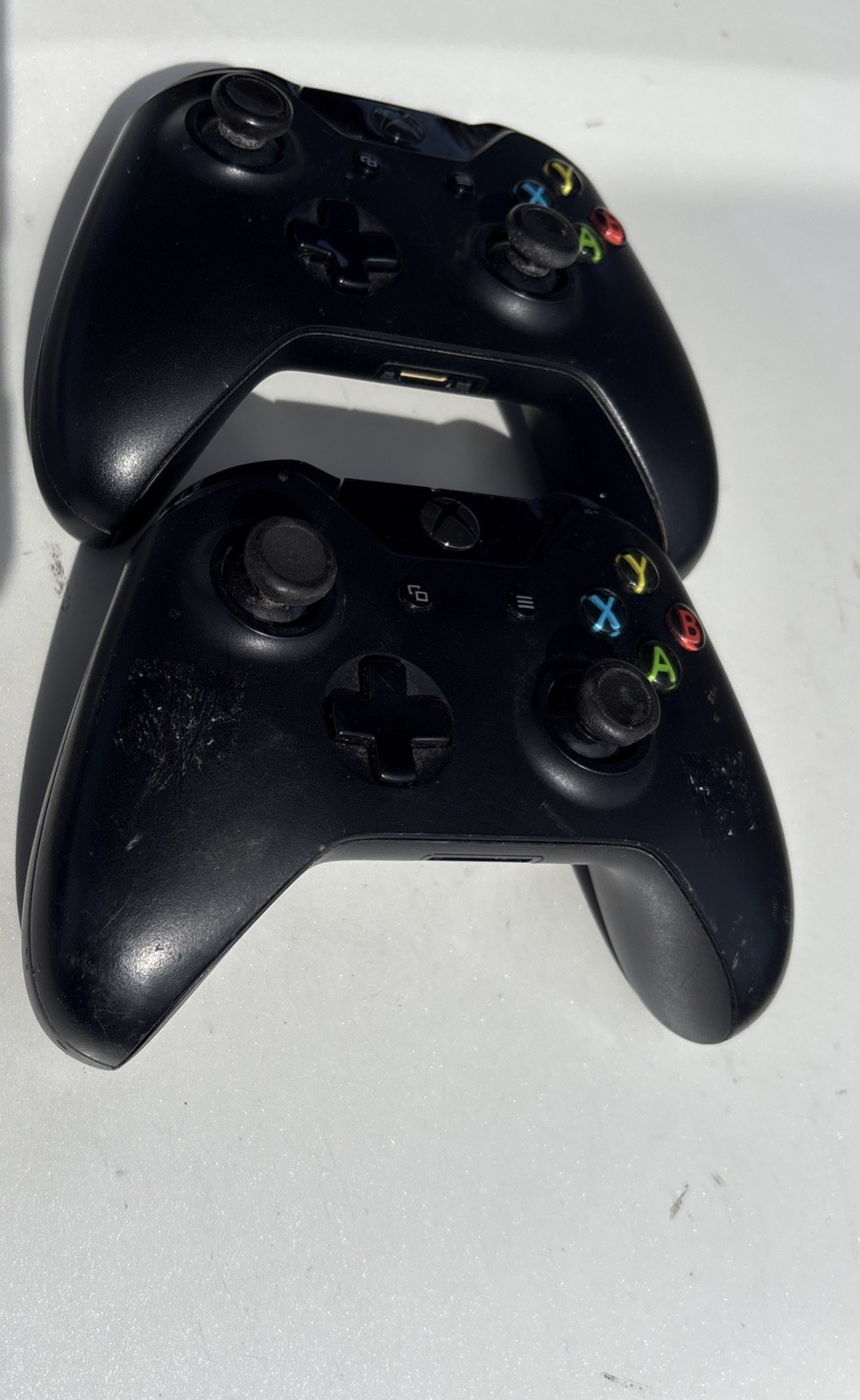 Microsoft Xbox One Wireless Controller Day One Edition Black Model 1537 Lot Of 2