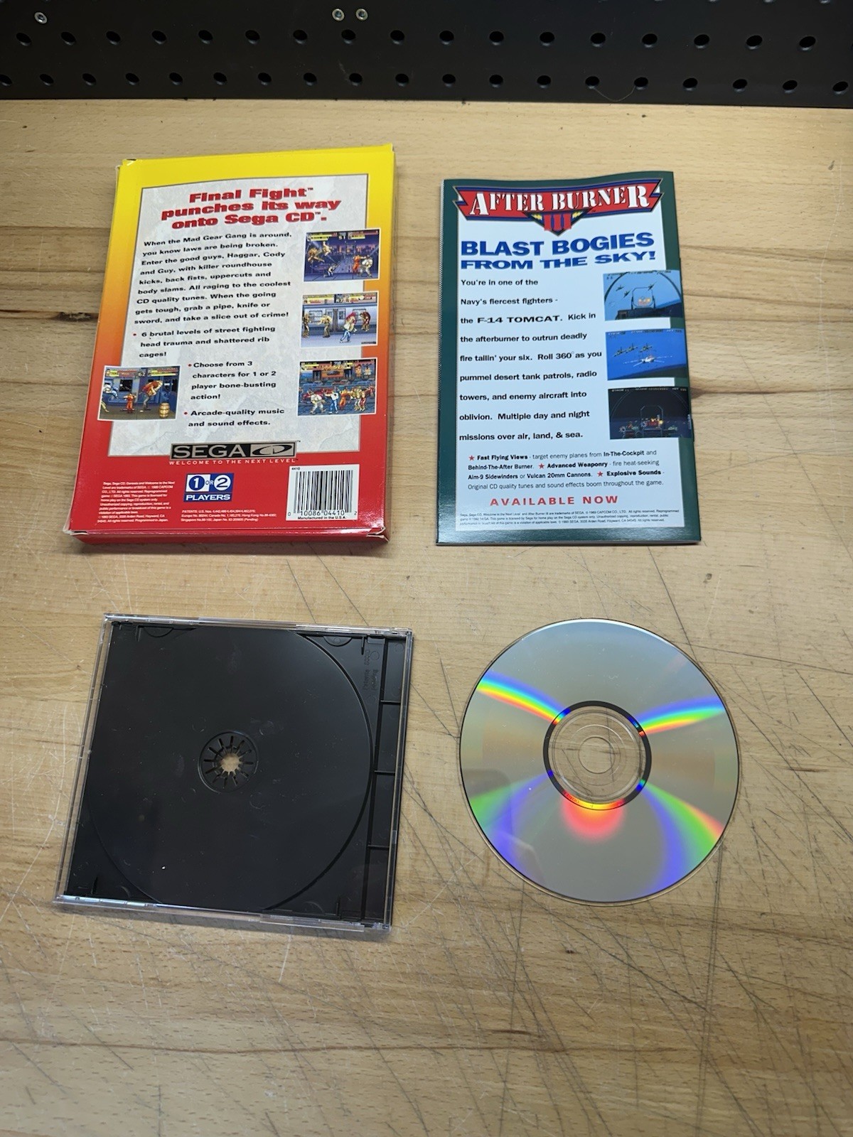 Final Fight CD (Sega CD 1993) Complete MINT DISC Very Good Shape