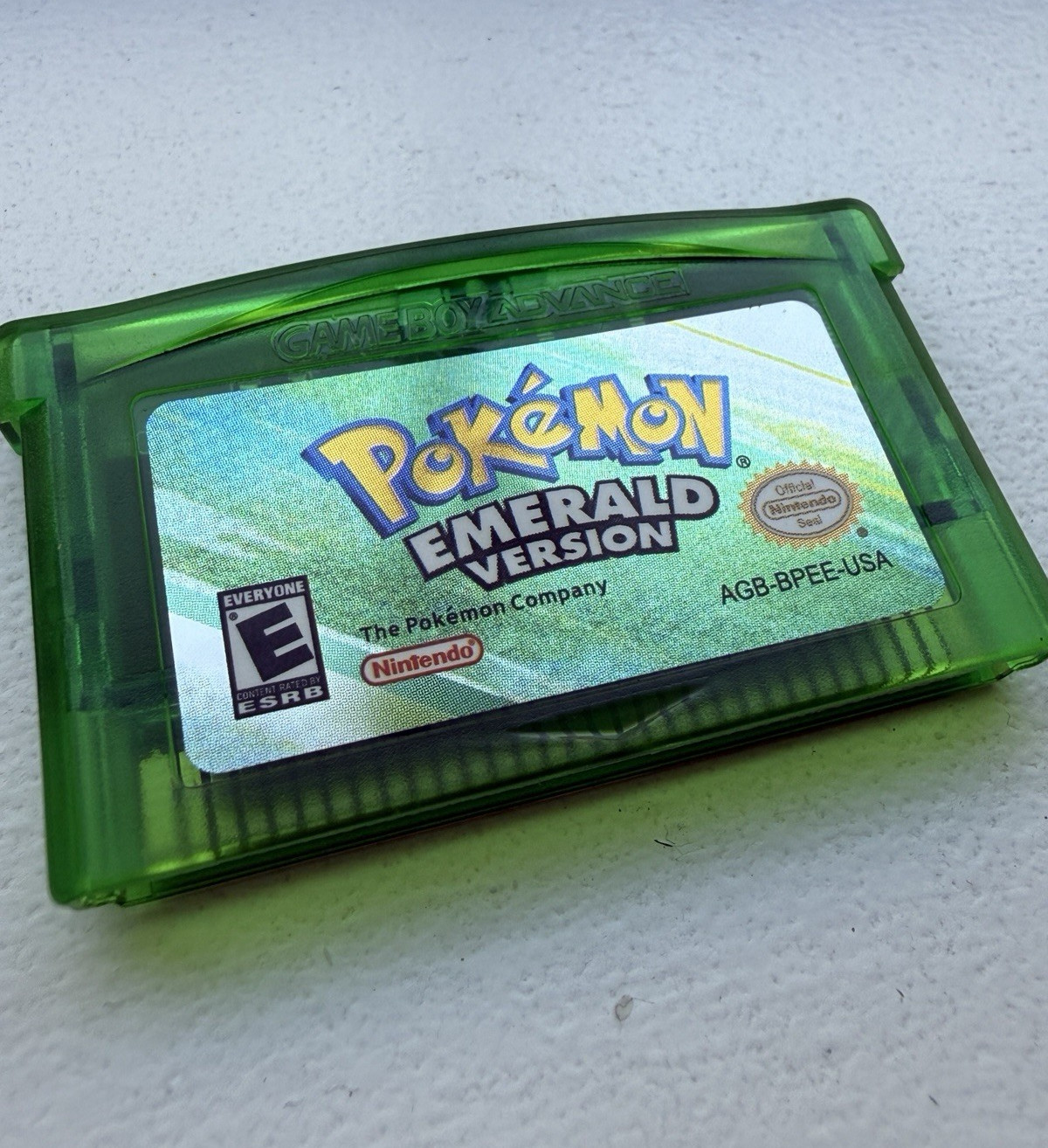 Pokemon Emerald Version Cartridge for Game Boy Advance (GBA) – Tested and Saves!