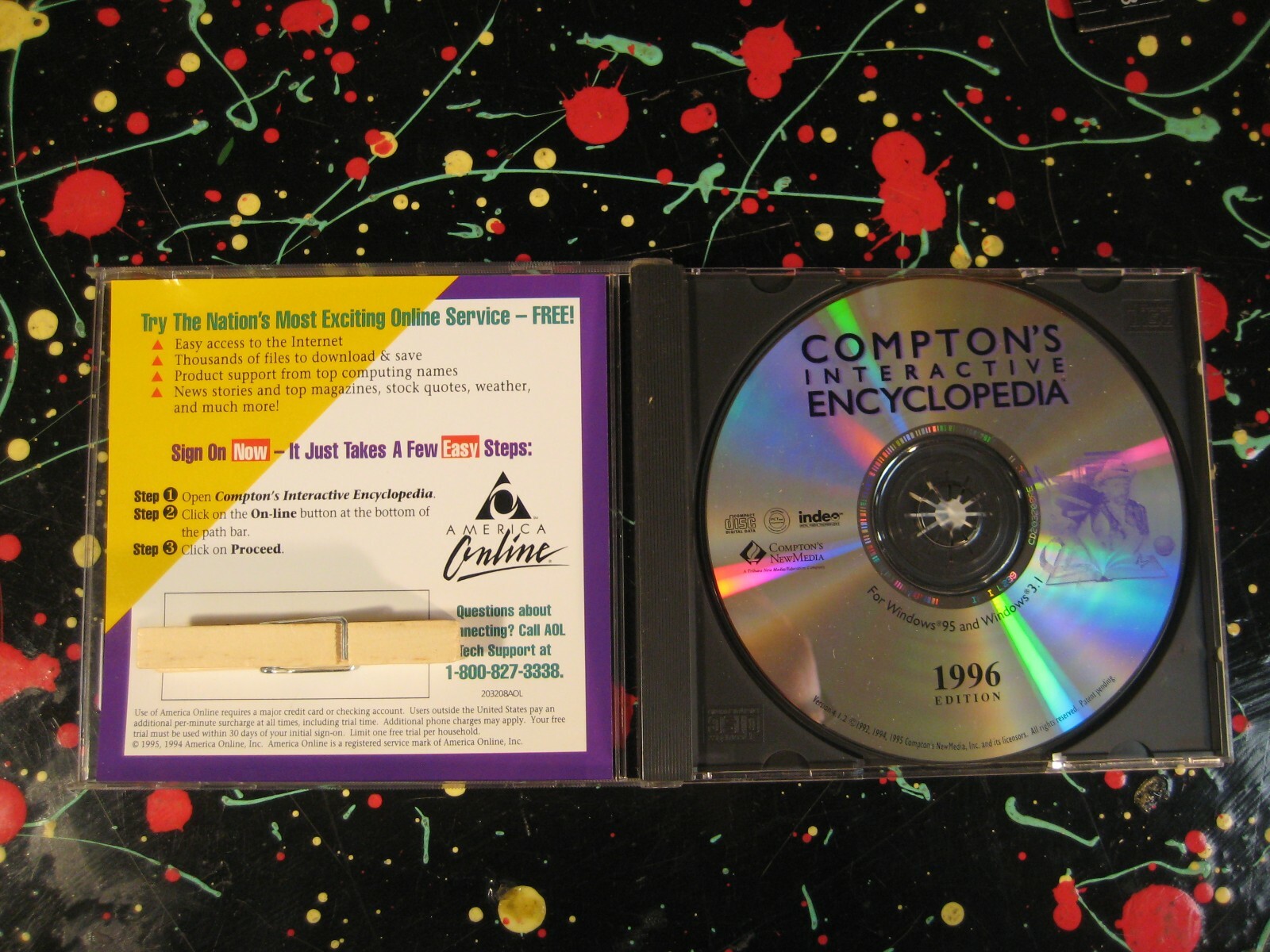 Compton’s Interactive Encyclopedia 1996 Win 3.1/95 PC CDROM Software US Version