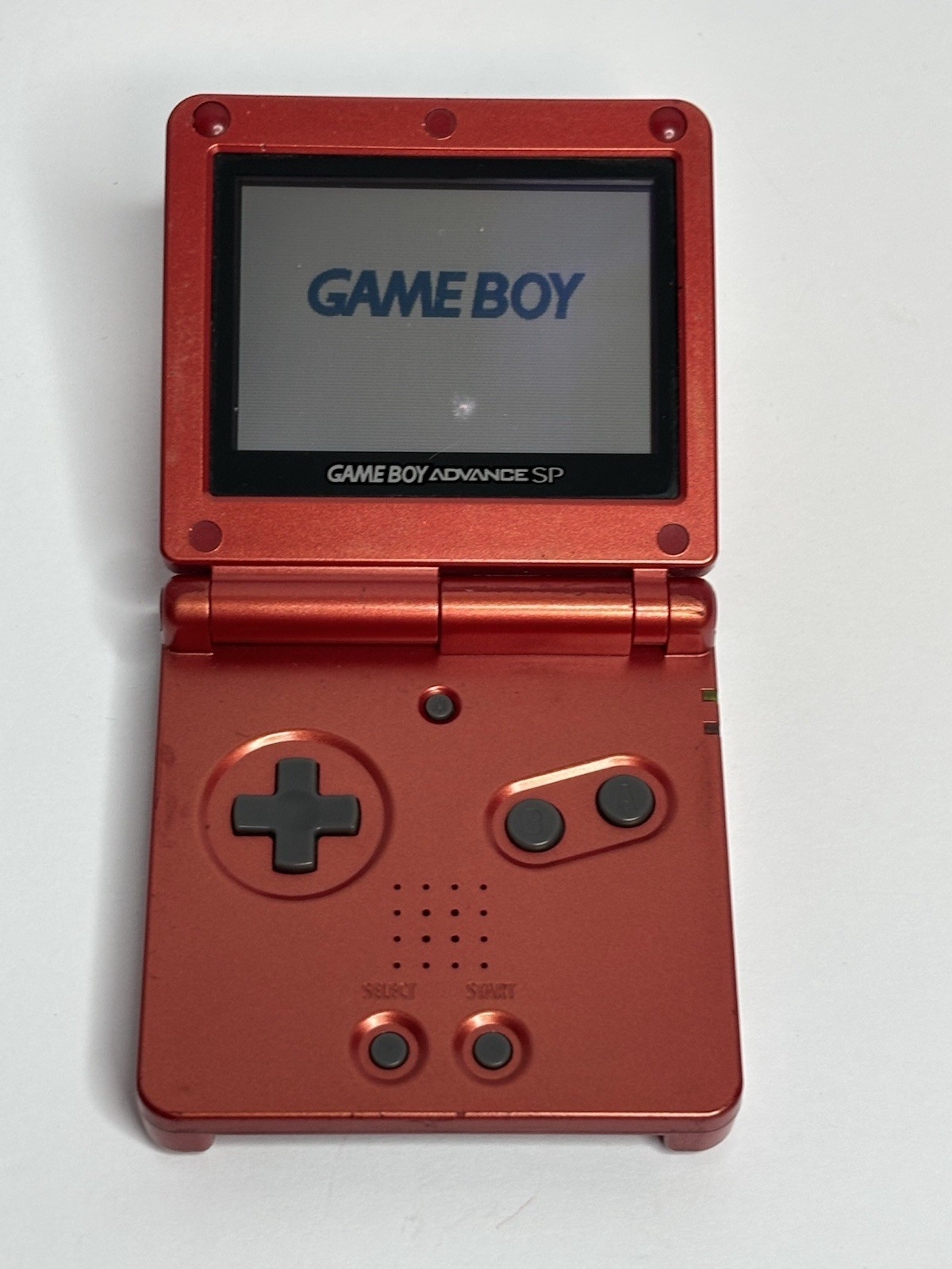 Nintendo Game Boy Advance SP System – Flame Red – Tested Works Great
