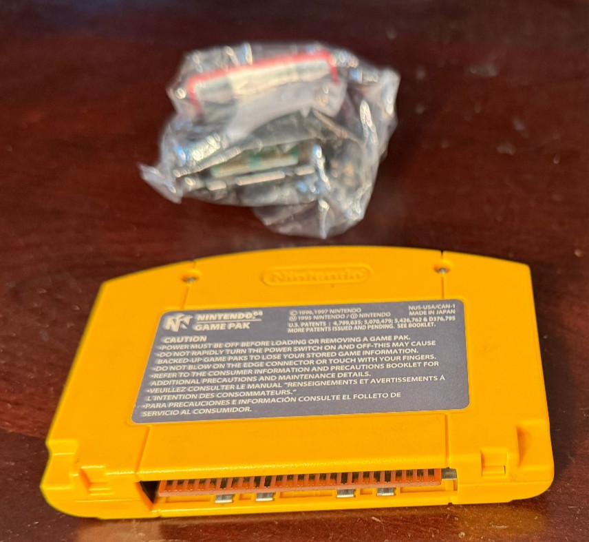 Donkey Kong 64 (Nintendo 64 1999) Yellow Cartridge CIB + Expansion Pak TESTED