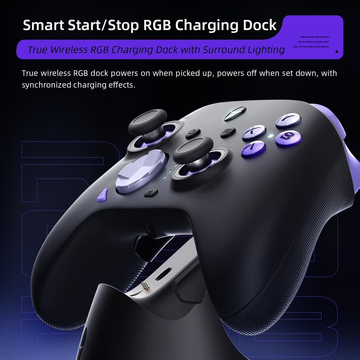 G80 1000HZ Wireless Gaming Controller for NS/PC/iOS/Android with Charging Doc…