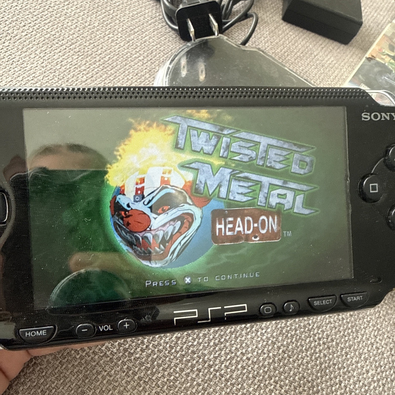 Sony PSP-1001 Black Console With Charger, 1GB Card , 11 Movies 2 Games & Case