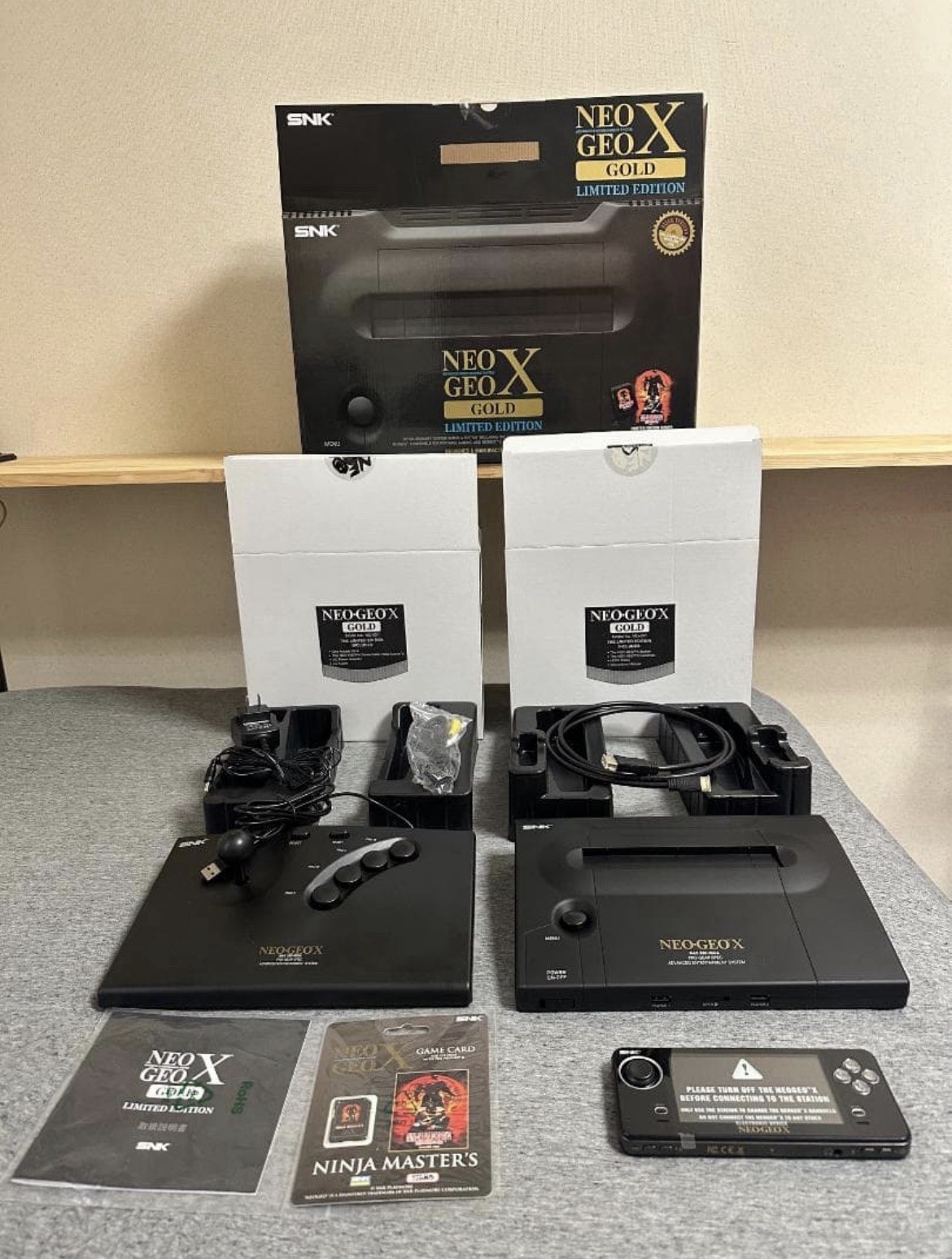 SNK NEOGEO X Gold Entertainment System Limited Edition CIB w/ Ninja Master’s