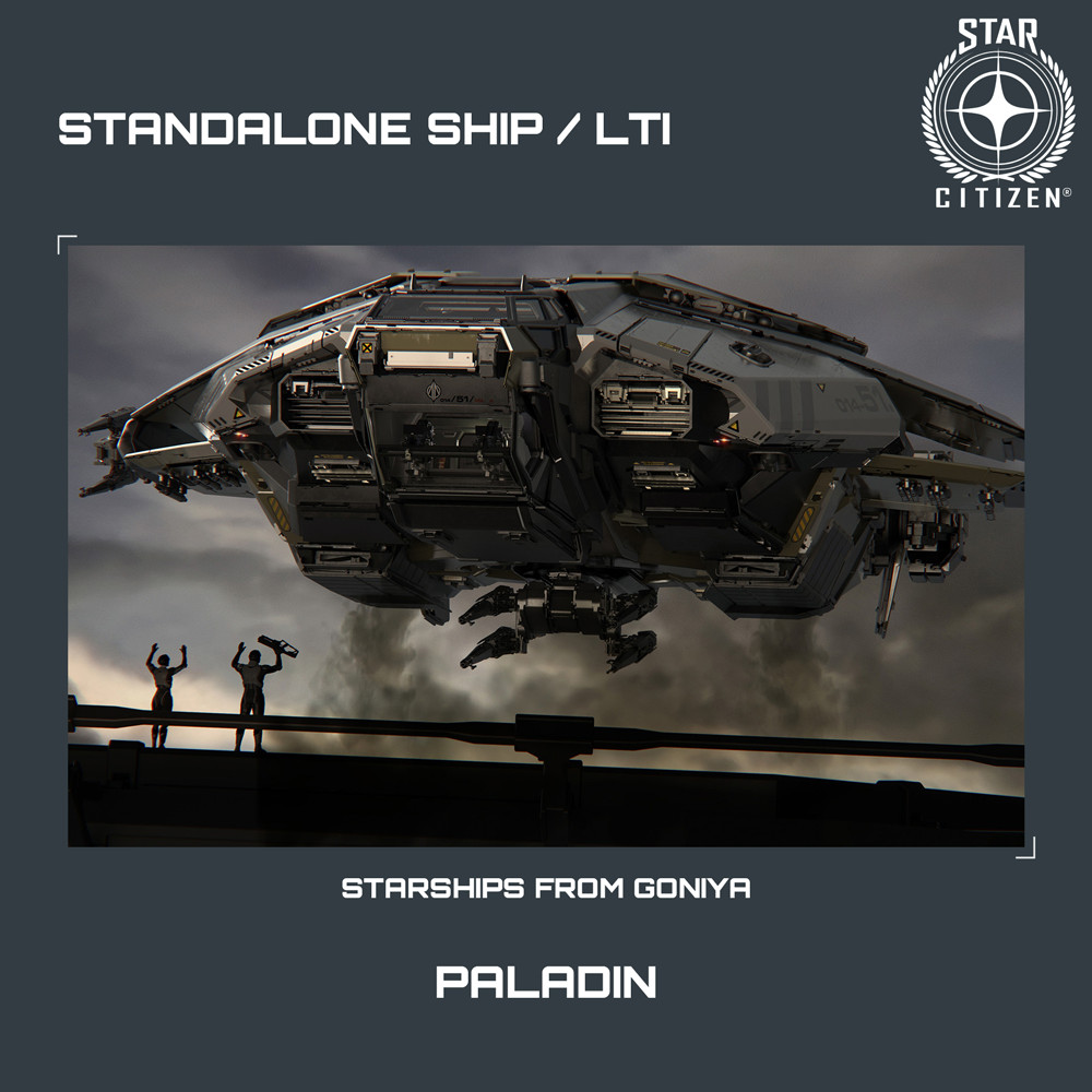 STAR CITIZEN – ANVIL PALADIN – LTI – CCU’d – (Lifetime Insurance)
