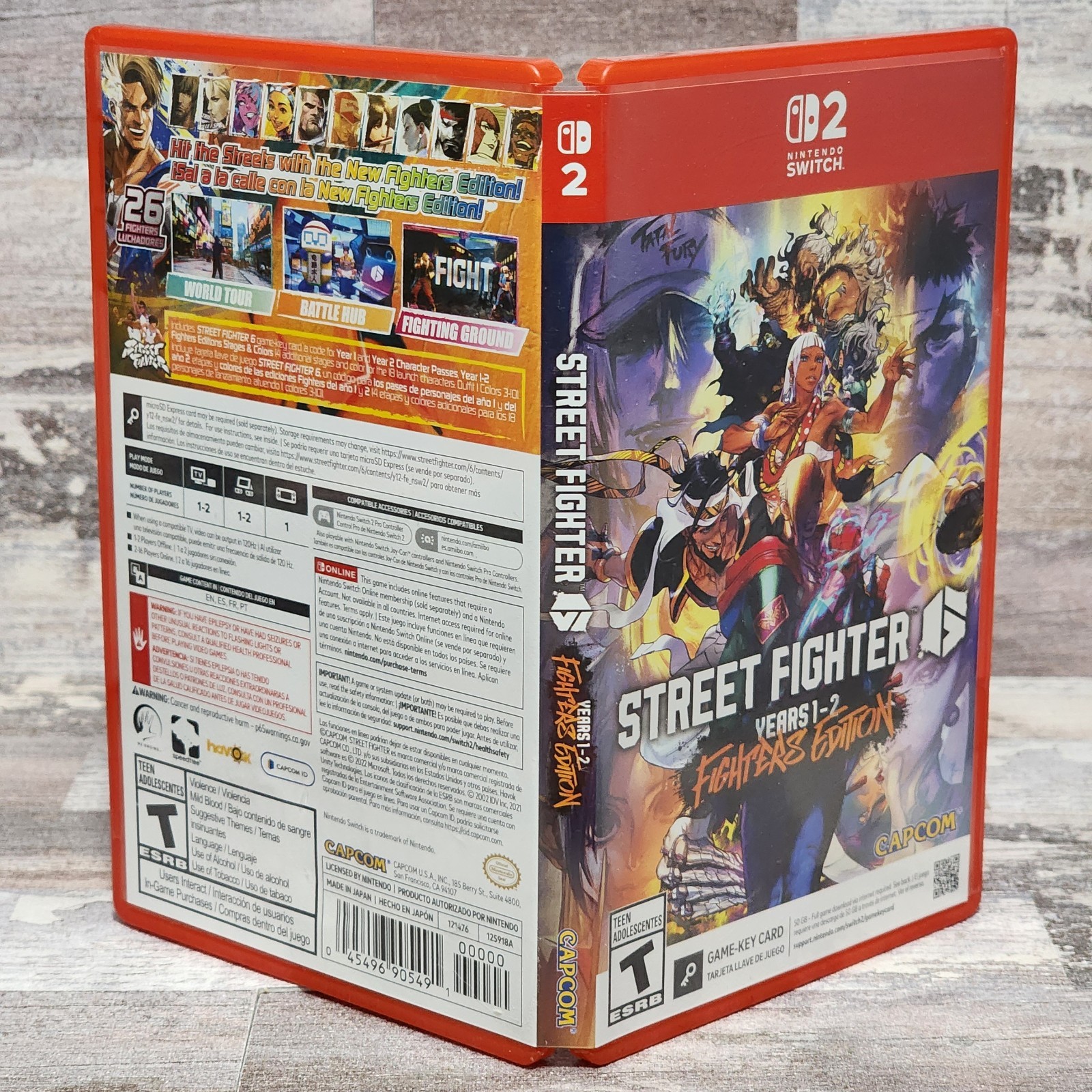 Street Fighter 6 Nintendo Switch 2 Game-Key Card NO DLC INCLUDED