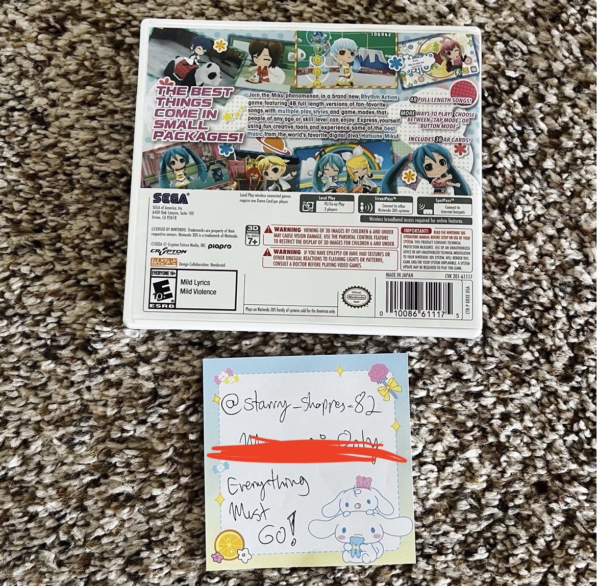 Nintendo 3DS Project Mirai: DX Game Complete-in-Box (Read Description)