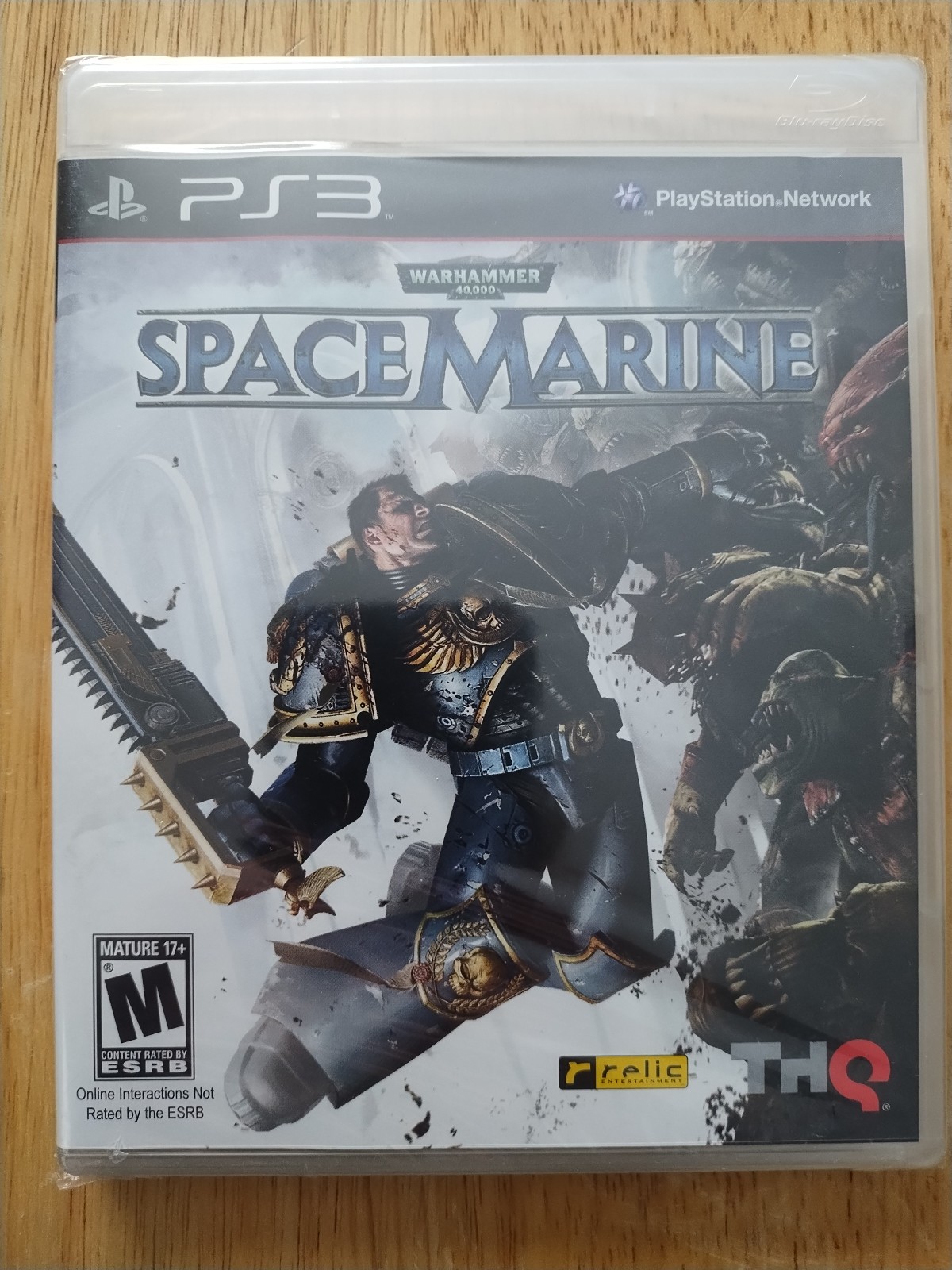 Warhammer 40,000 Spave Marine Game PS3 Playstation 3 New Sealed Black Label
