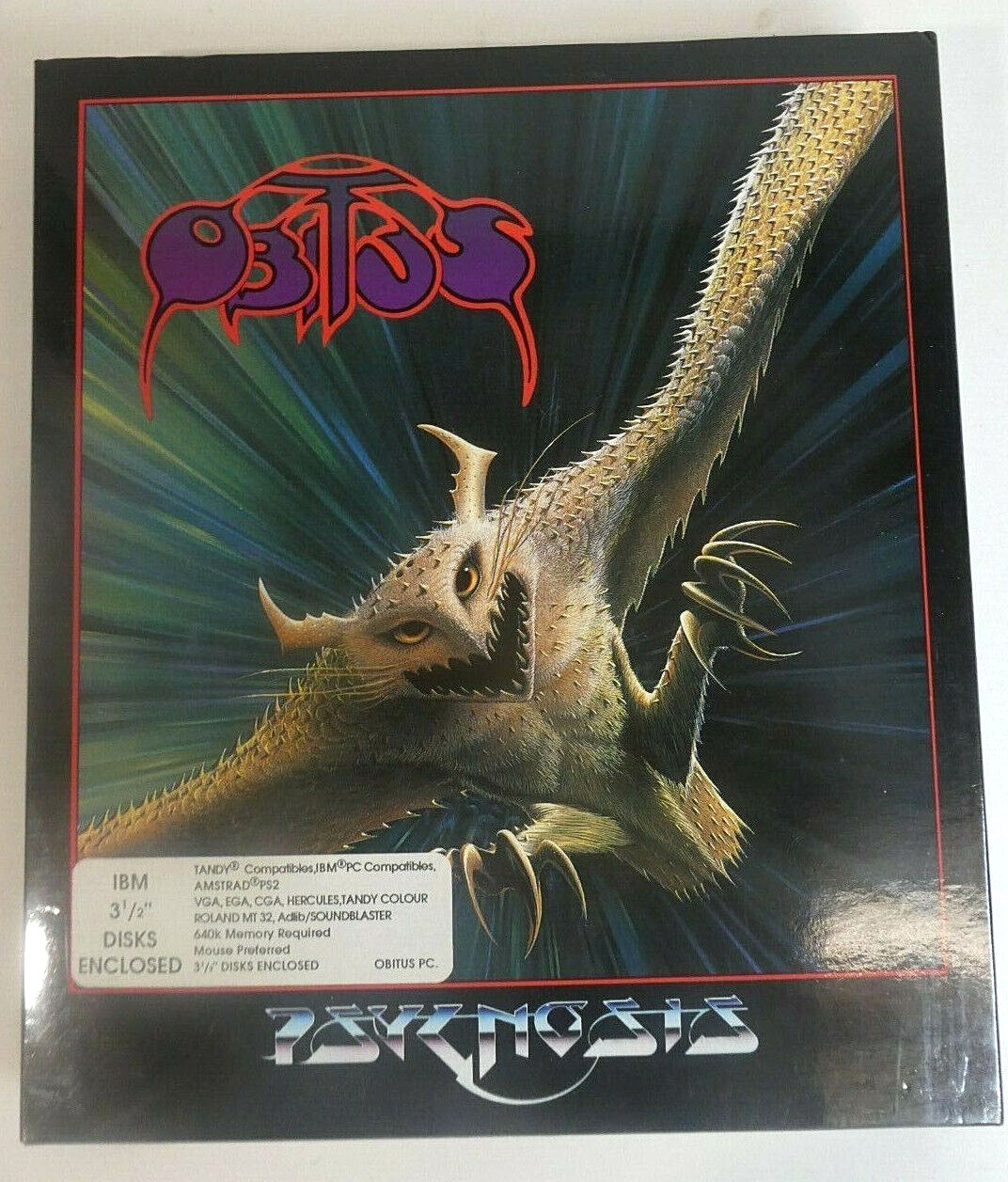 Obitus Commodore Amiga Psygnosis 3.5″ Disks PC Games