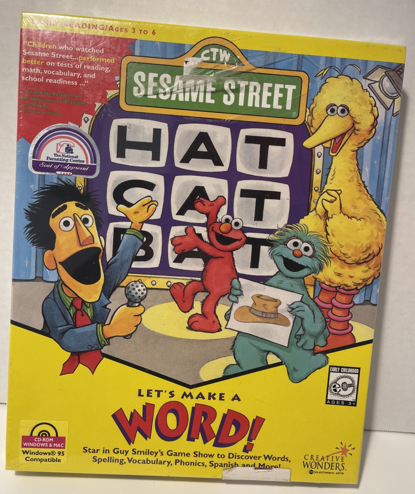 Sesame Street Let’s Make A Word Computer PC Game New Sealed (Dmg Seal)
