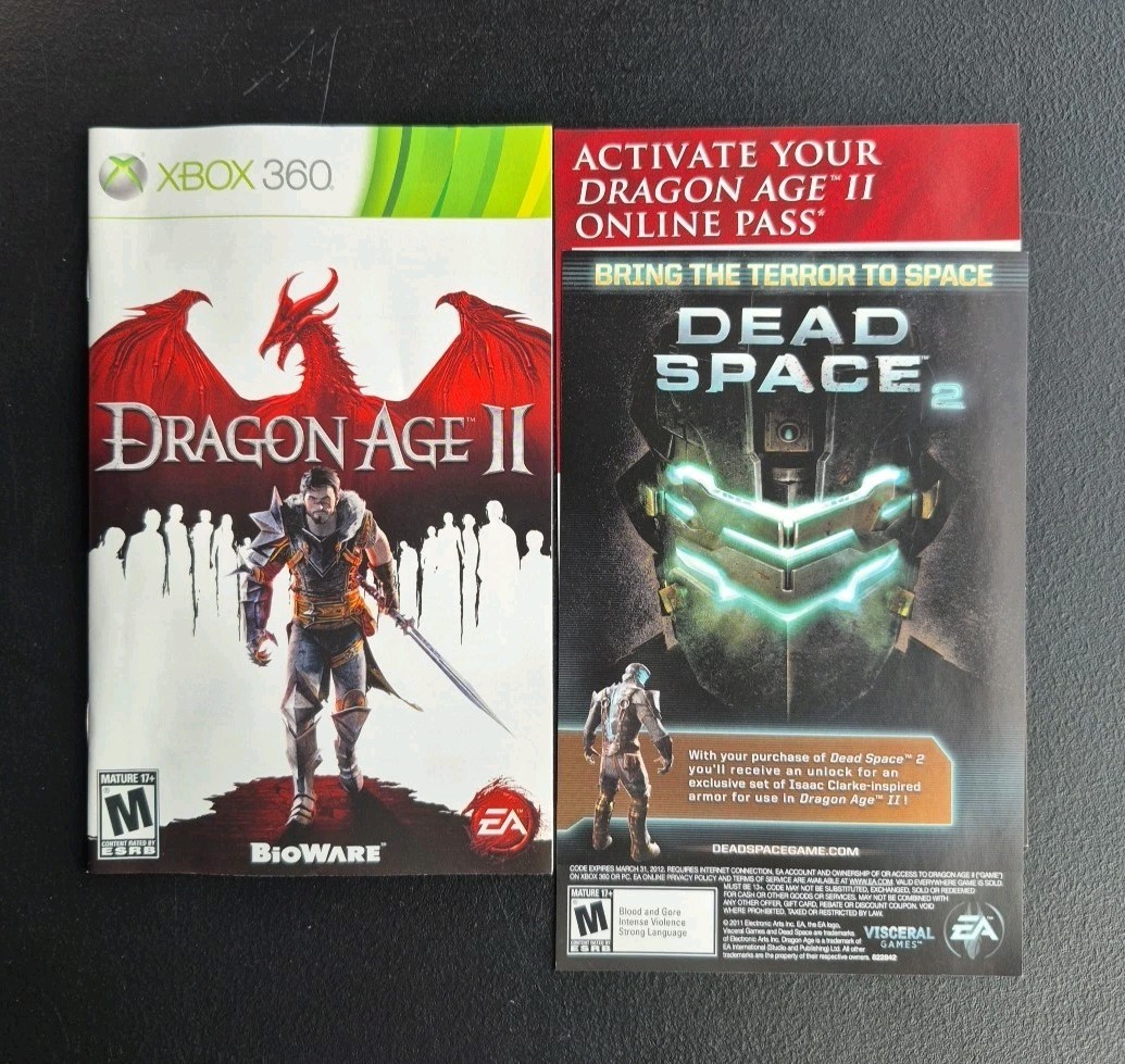 Dragon Age II (Microsoft Xbox 360, 2011) CIB Pre-Owned Tested & Working