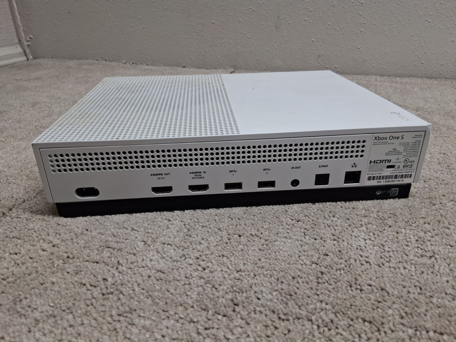 Microsoft Xbox One S White Model 1681 Powers On But HDMI Port Isn’t Working