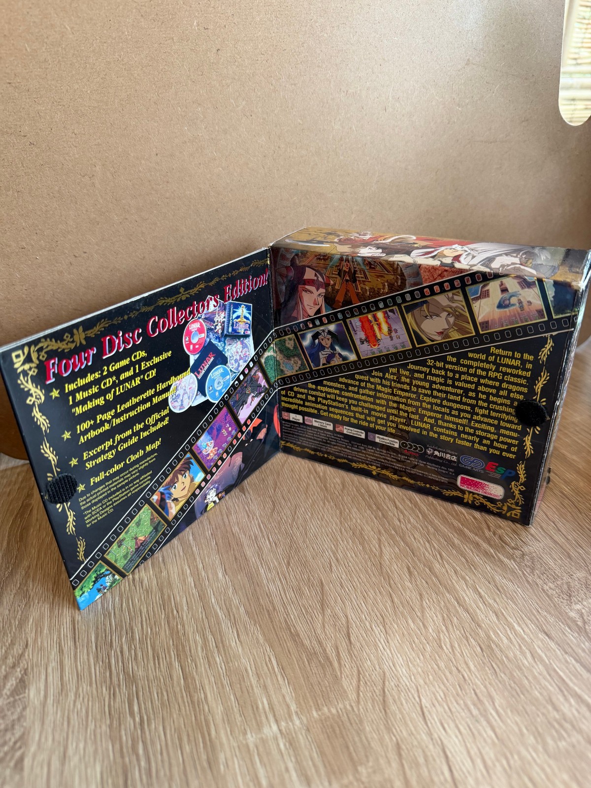 Lunar: Silver Star Story Complete (PS1, 2002), CIB with ART BOOK MAP BONUS DISCs