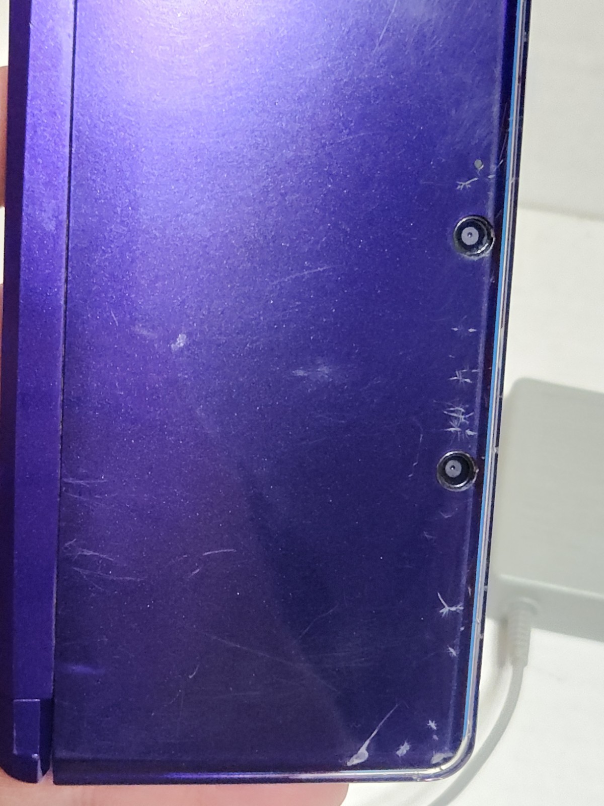 Nintendo 3DS Midnight Purple System CTR-001 Tested Working w/ Charger No Stylus