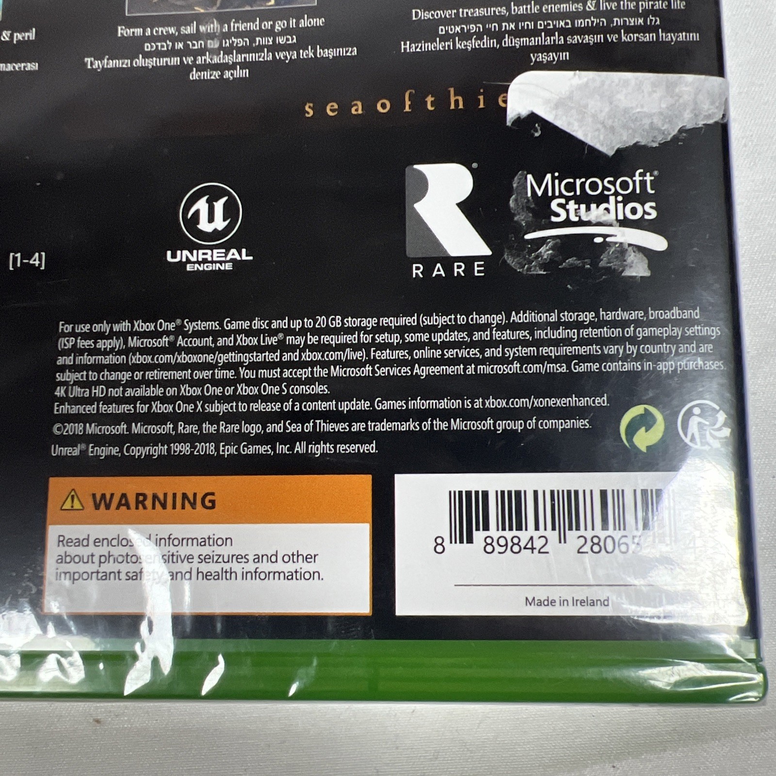 Sea of Thieves: Anniversary Edition PEGI 12 Import Sealed Xbox One