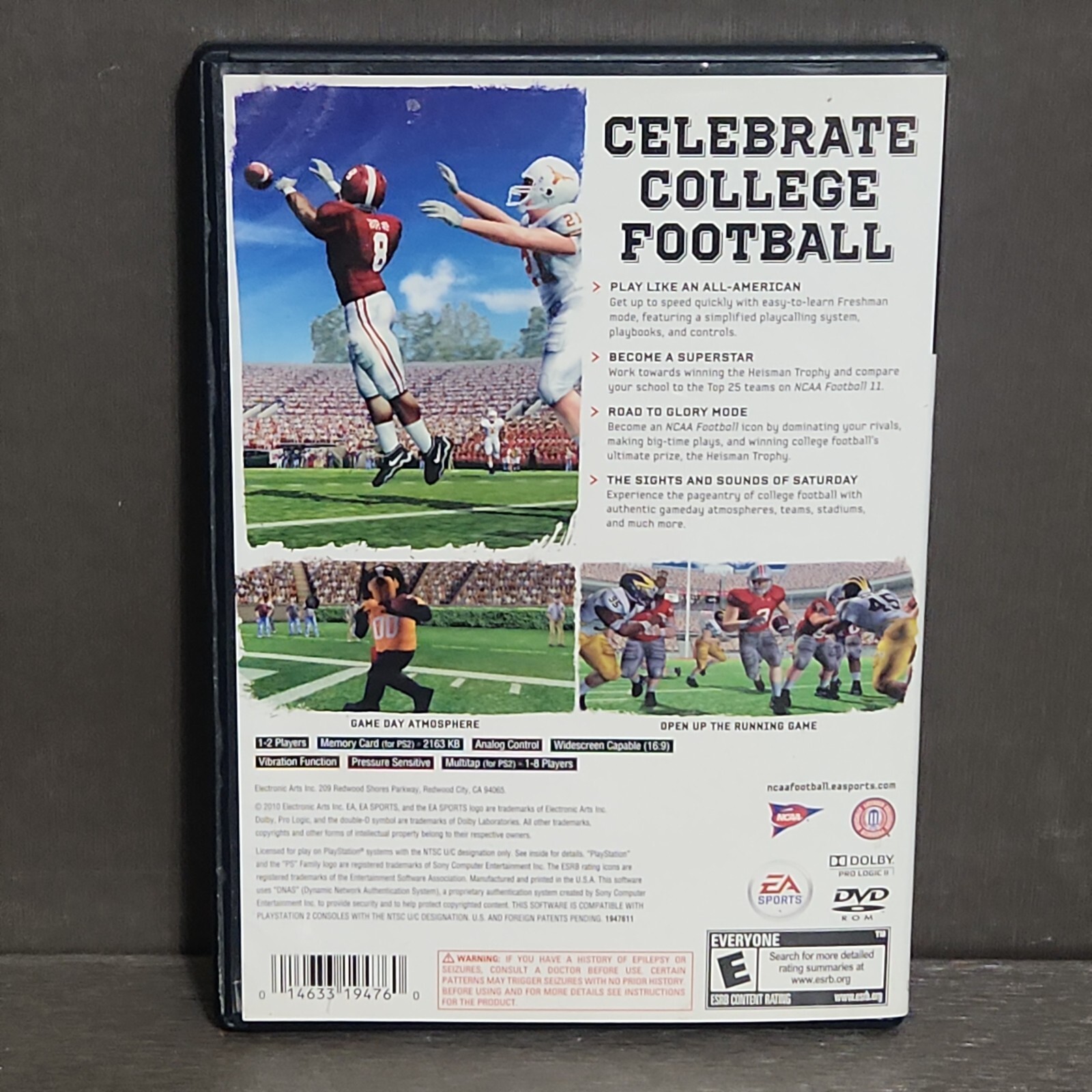 NCAA Football 11 PlayStation 2 PS2 Complete Tim Tebow Cover