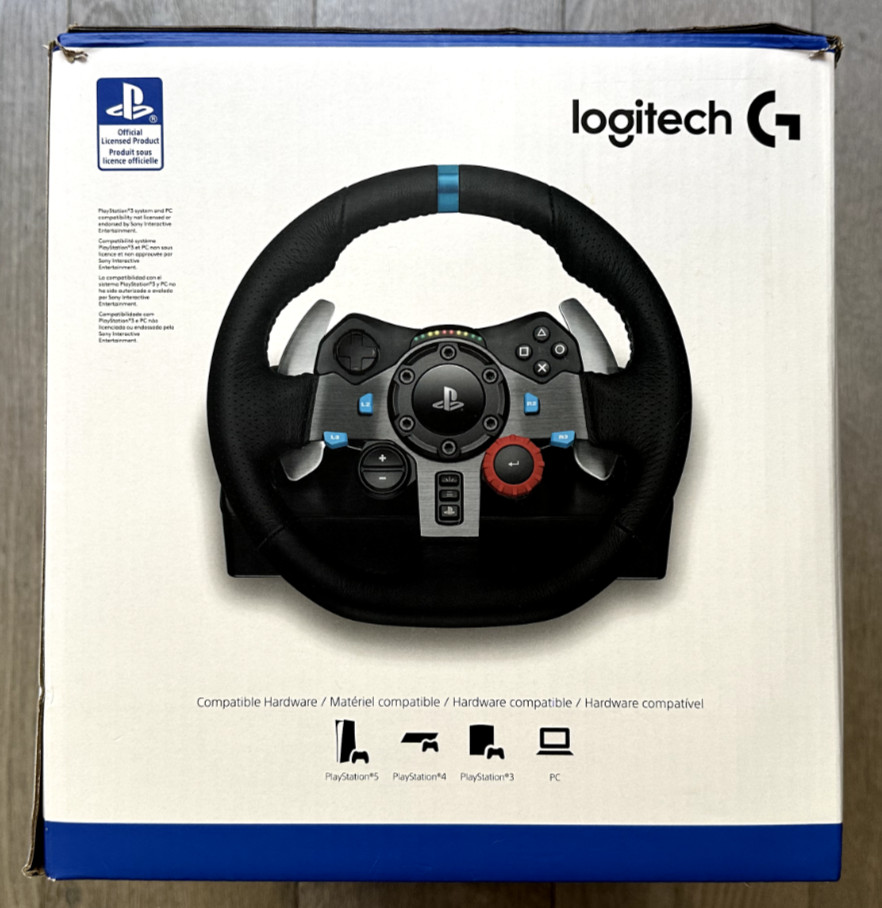 Logitech G29 Driving Force Racing Wheel w/ Floor Pedals 941-000110 – PS5 PS4 PC