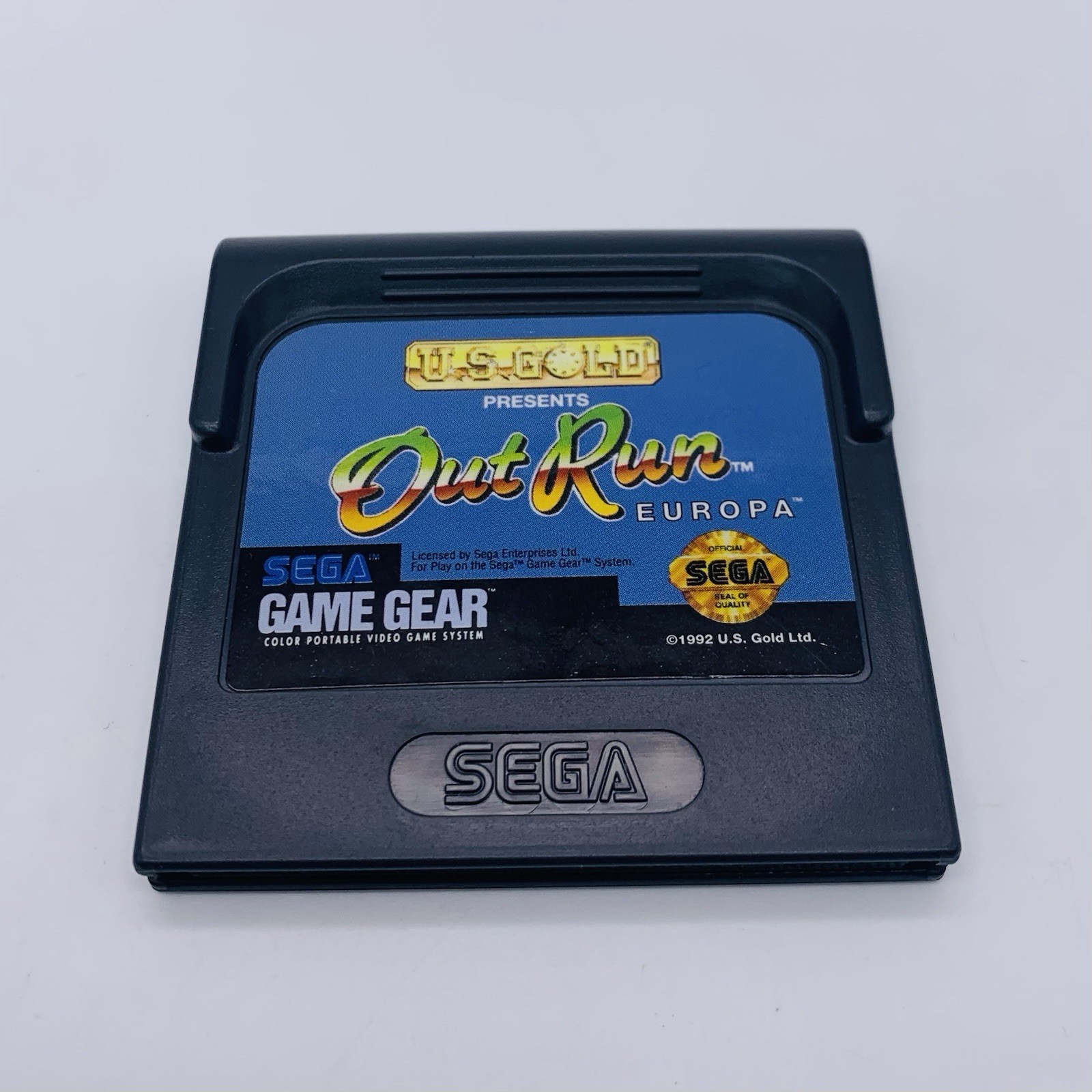 OutRun Europa Sega Game Gear, 1992 – Authentic Cart and Clamshell Case Tested