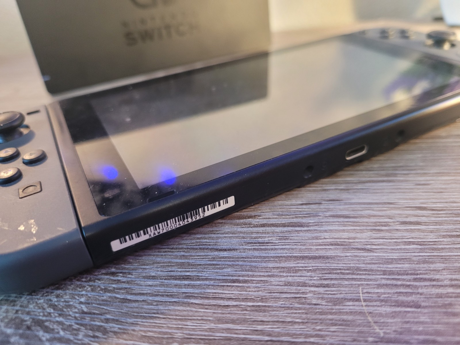 Nintendo Switch HAC-001, Dock, and A/C – Grade C- *Screen Blemish, Bad Battery*
