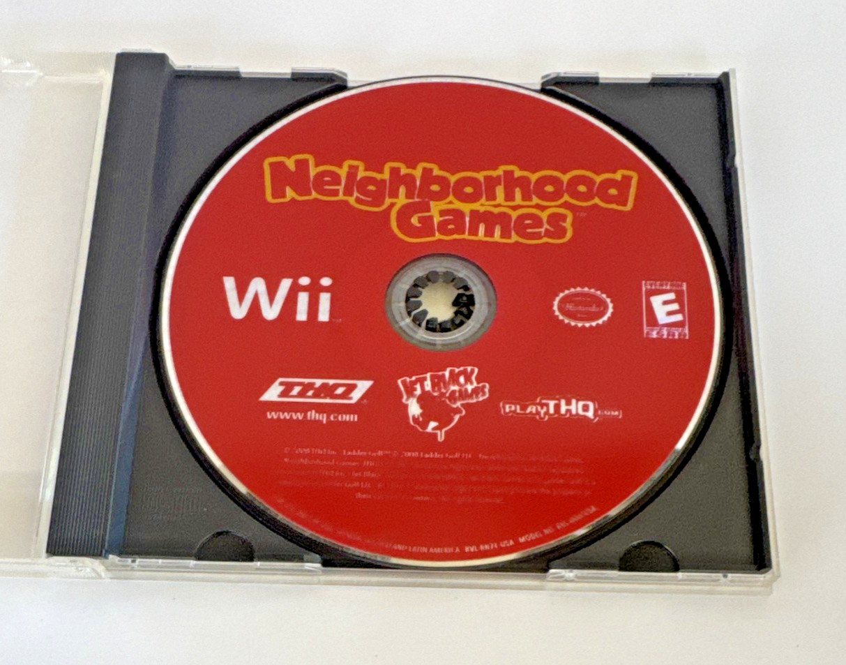 Neighborhood Games (Nintendo Wii 2009) Game Disc / Generic Case Tested / Works
