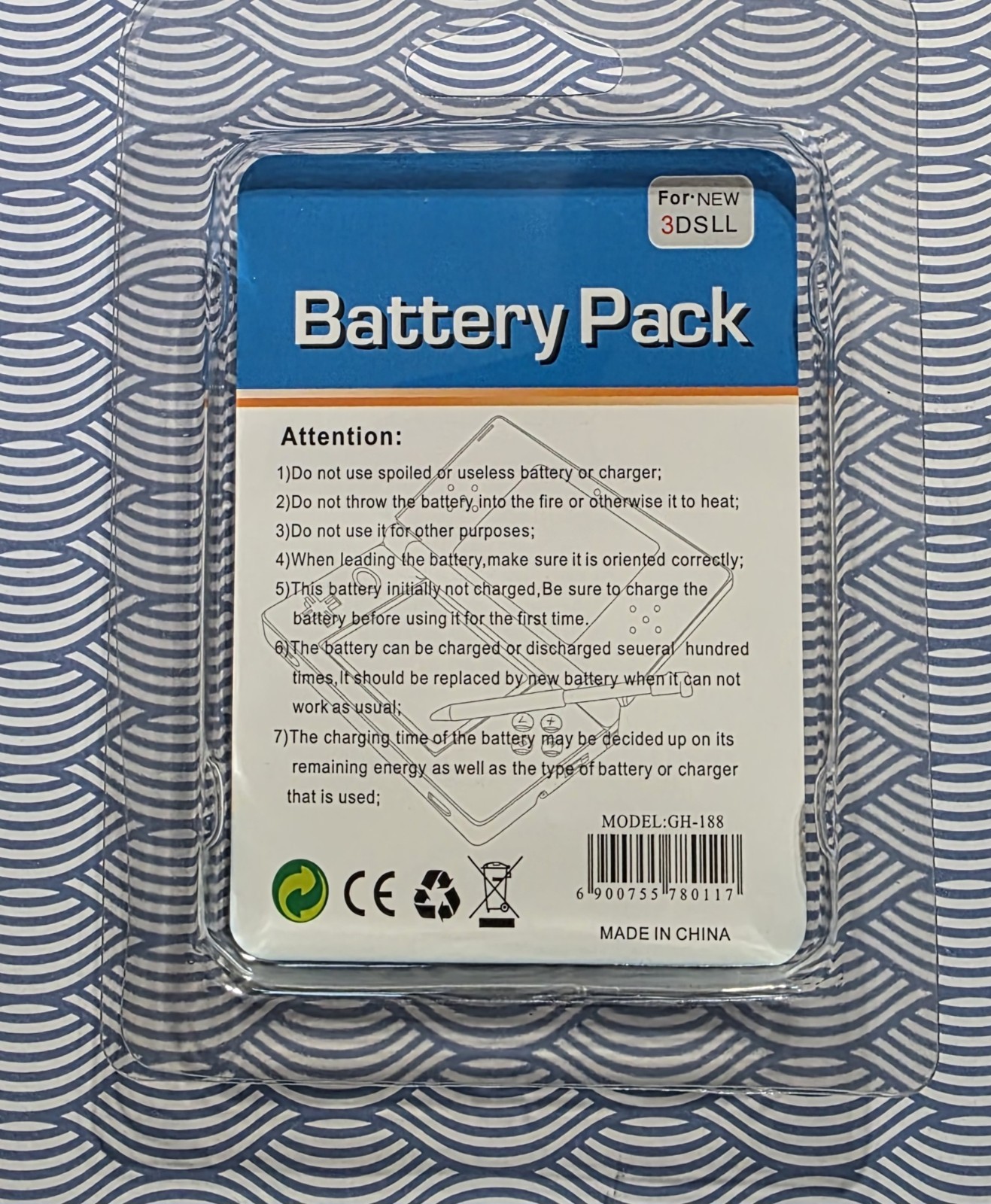 2500mah Replacement Battery For Nintendo 3DS XL With Tools
