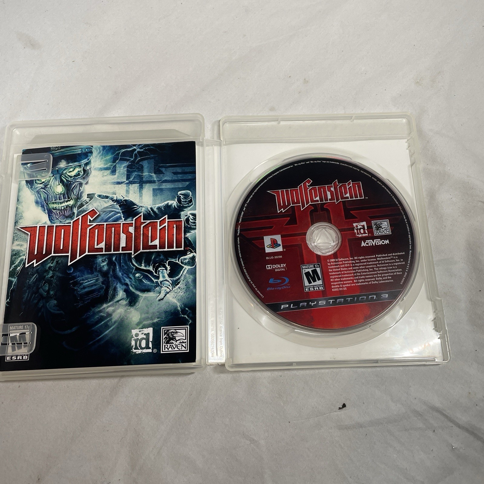 Wolfenstein – PlayStation 3, PS3 (Very Good, CIB w/ Manual) Tested Works