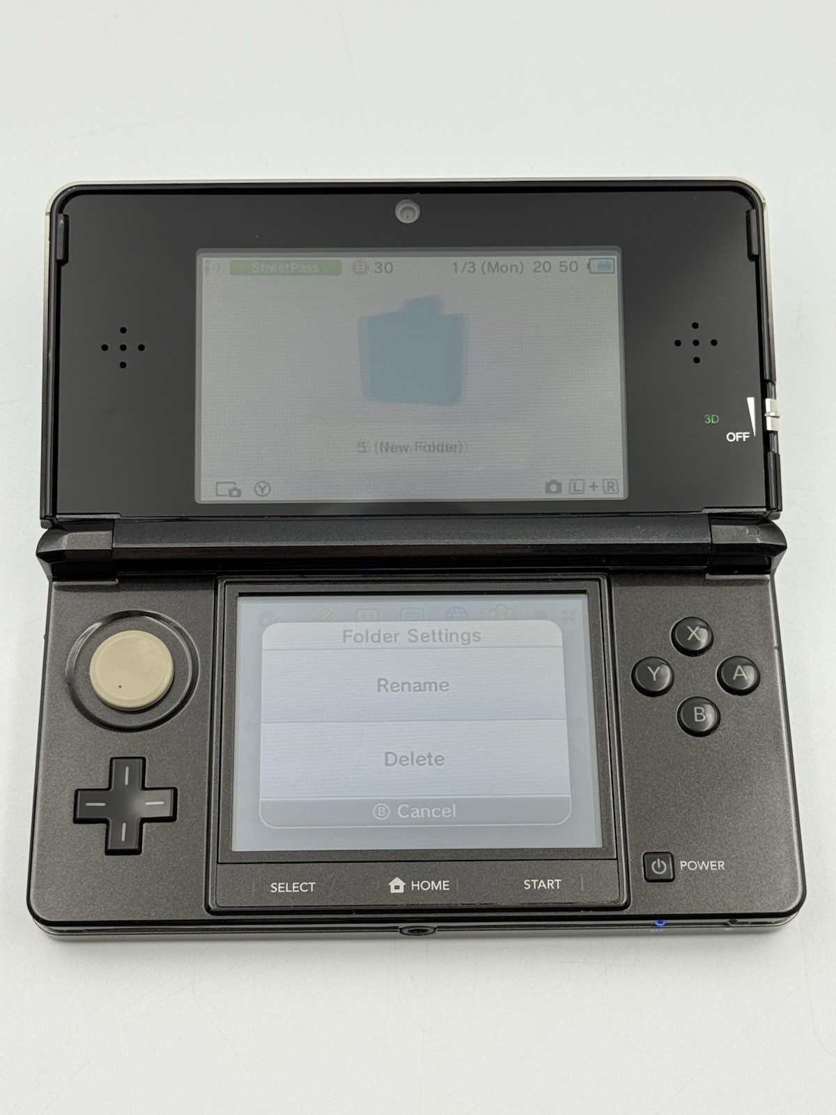Nintendo 3DS Cosmo Black Bundle 5 Games Mario Kart CIB OEM Charger Tested