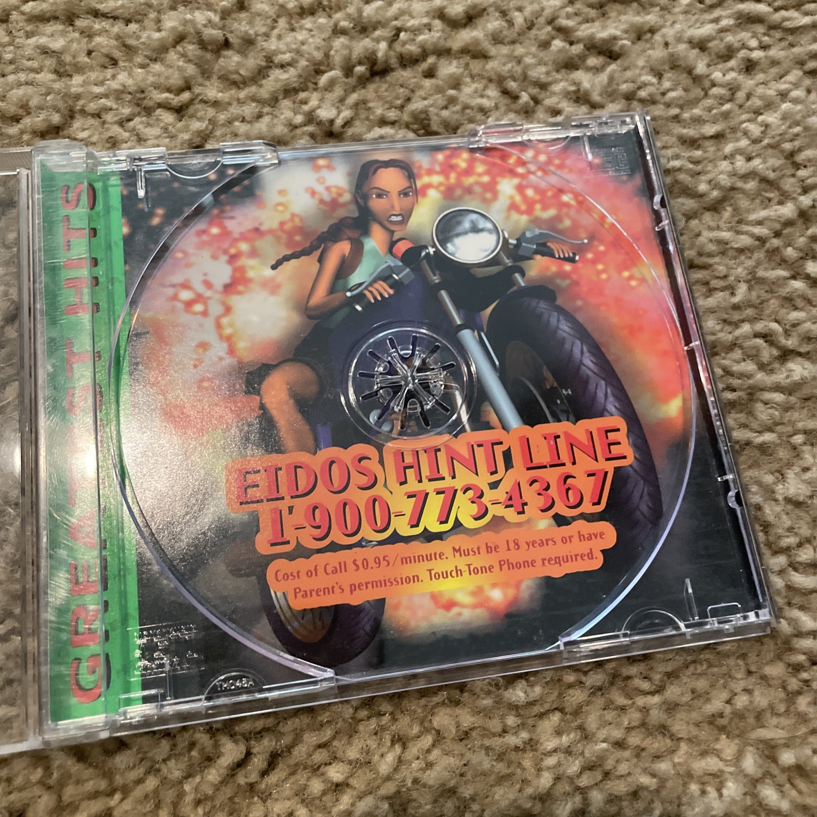 Tomb Raider II 2 Greatest Hits -Sony PlayStation PS1- Tested Video Game
