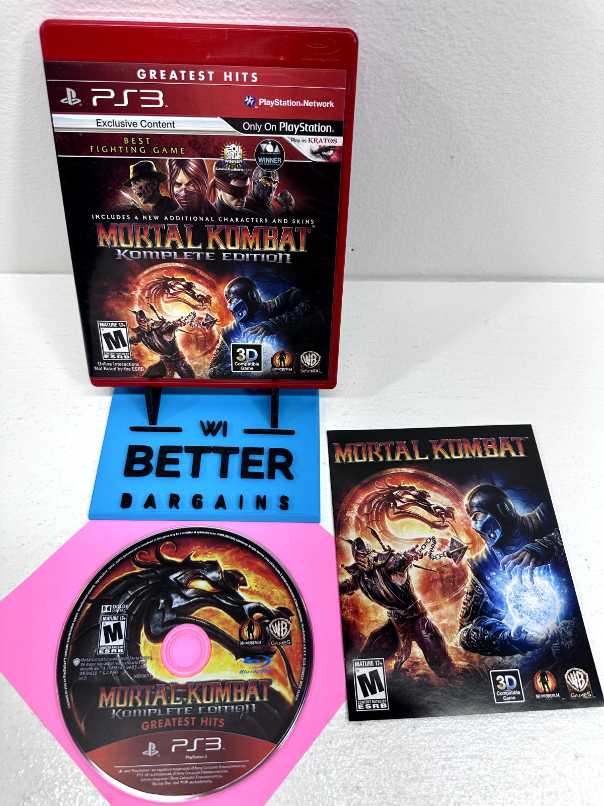 Mortal Kombat Komplete Edition PS3 (Sony PlayStation 3, 2012) CIB Complete