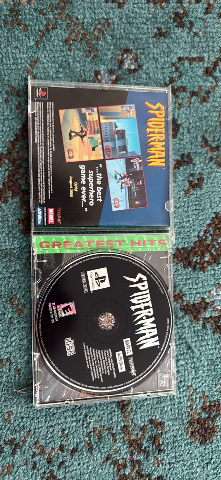 Activision Spider-Man Greatest Hits PS1 Game E NTSC-U/C Spider-Man Series