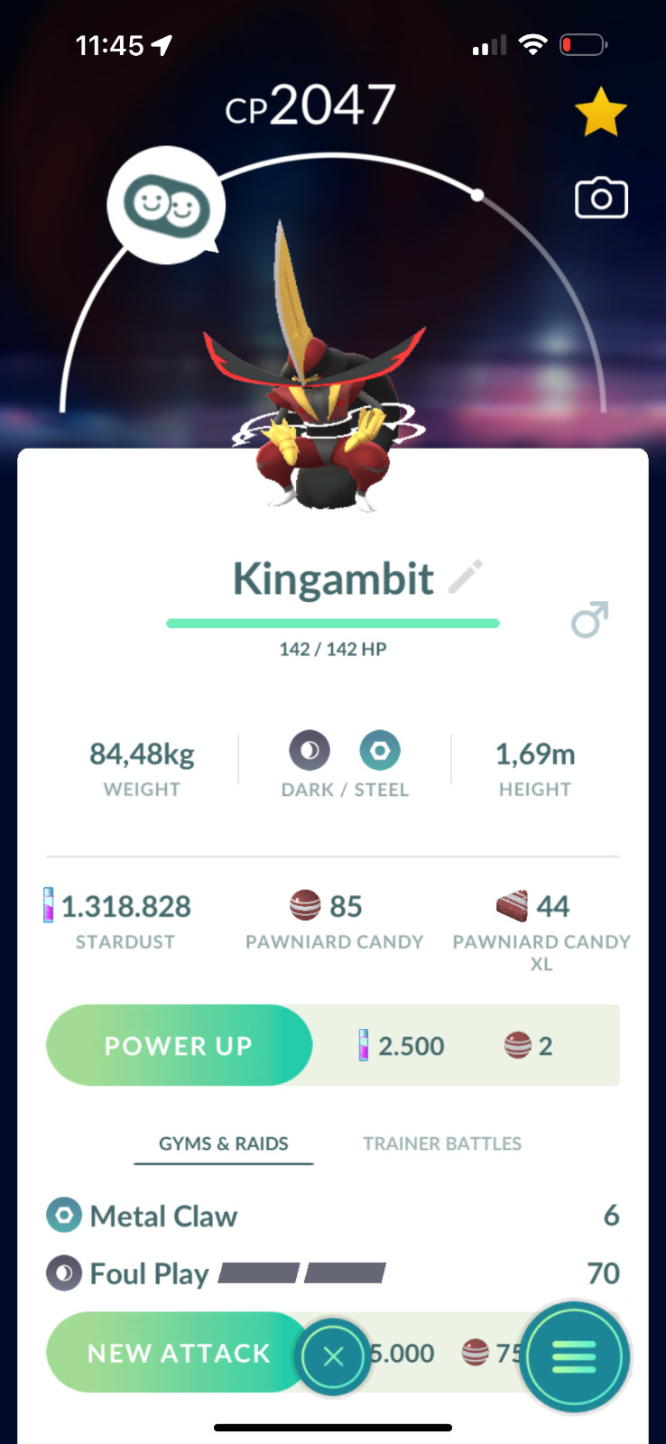Pokémon Go | Kingambit | Trade 20K Stardust