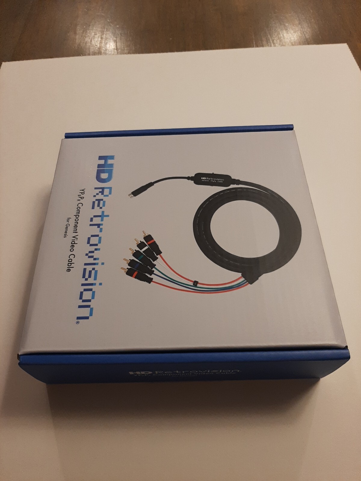 HD Retrovision Genesis Component/YPbPr Cables w/ Model 1 Adapter, New, Sealed