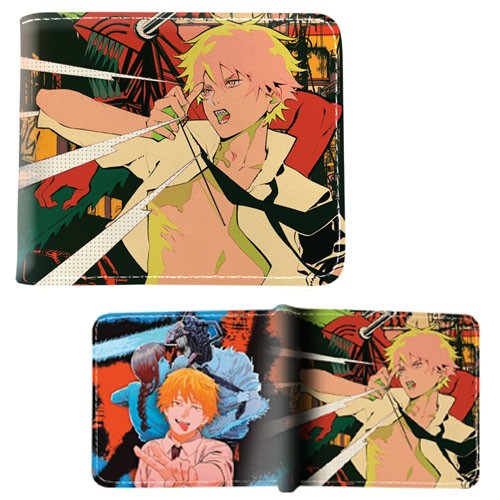 Chainsaw Man Bi-Fold Wallet – DENJI New (Anime 4×5″ Credit Card Billfold)