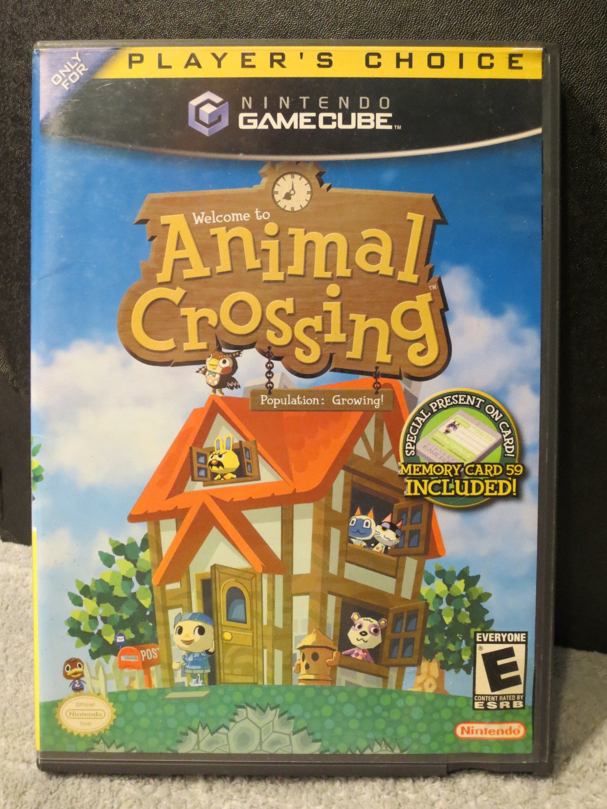 Animal Crossing GameCube Case, Insert, Manual & Memory Card Only – No Game