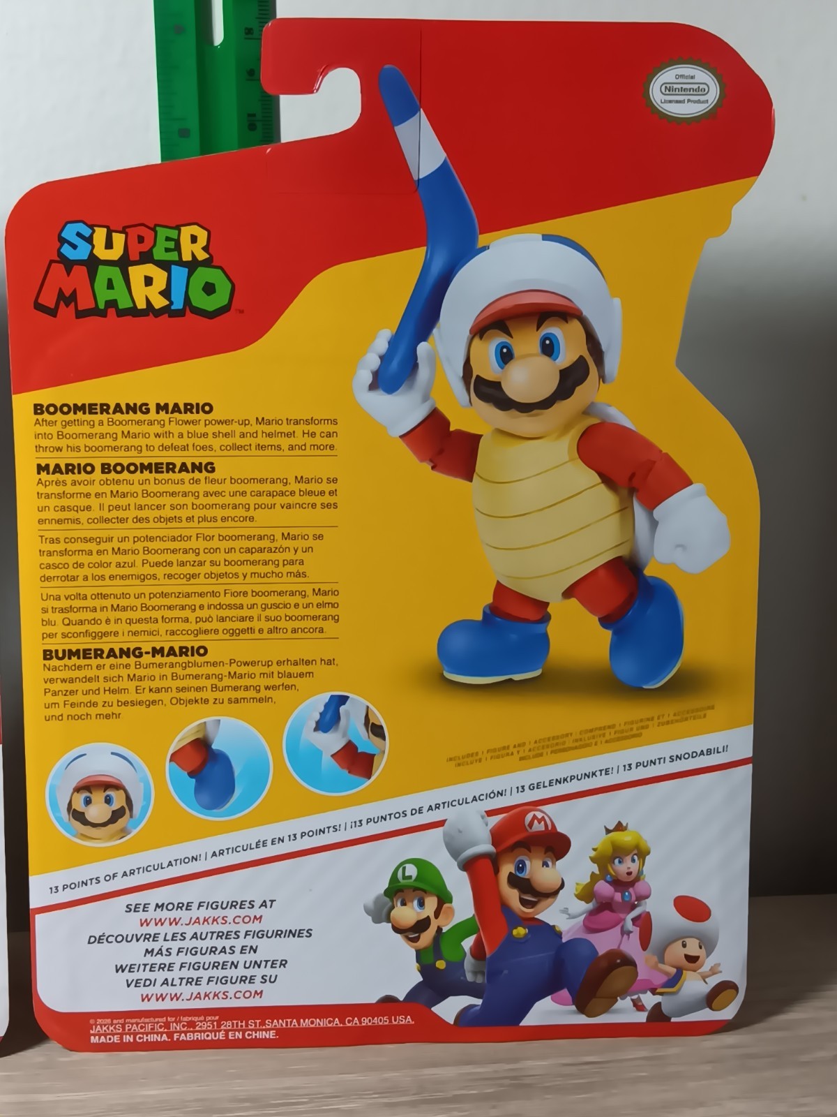 *FREE SHIP* 4″ BOOMERANG BRO + MARIO Super Mario World of Nintendo Jakks