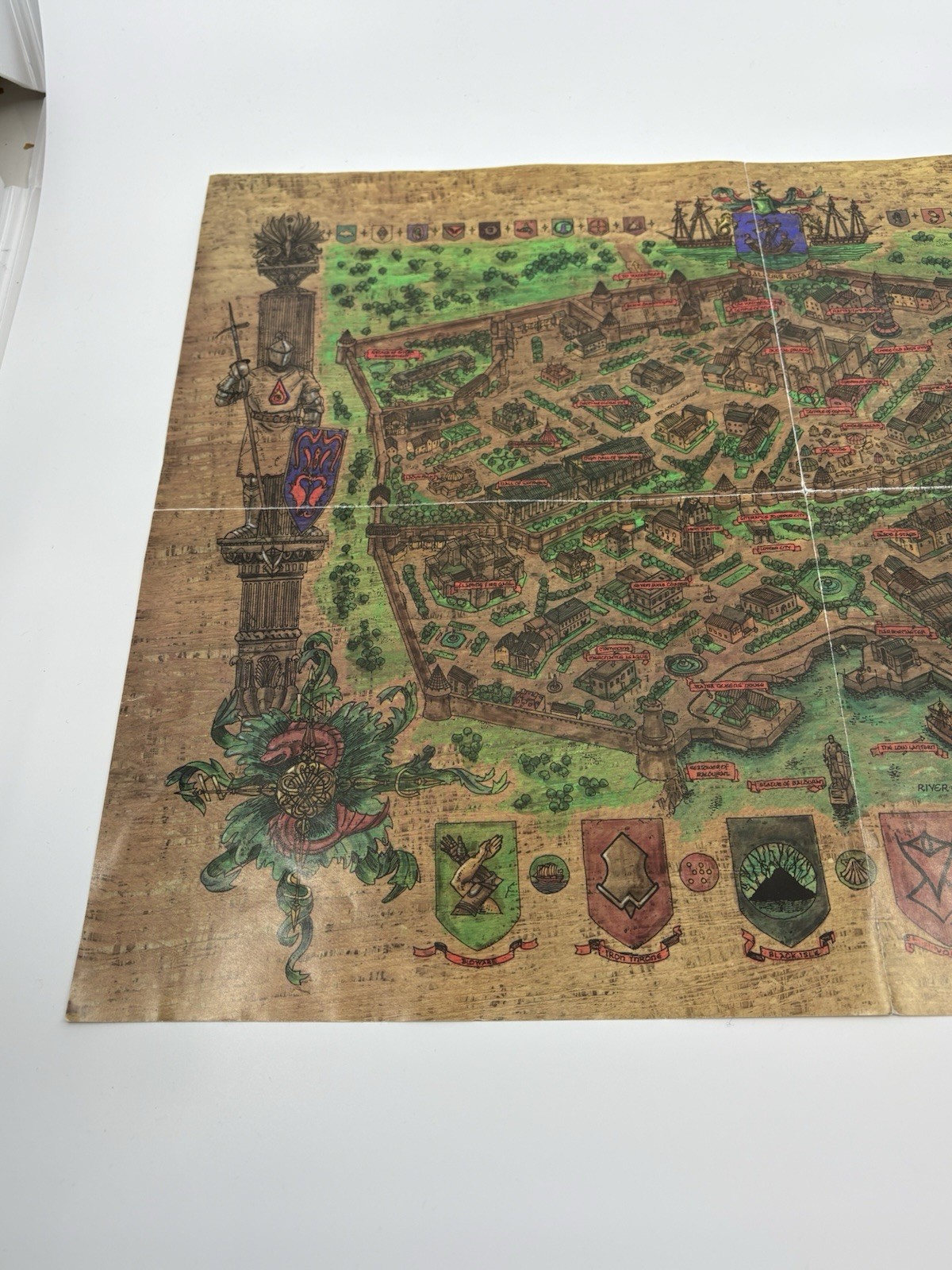 Original Baldur’s Gate Double-Sided Map Insert Sword Coast City MC-INS-625-0