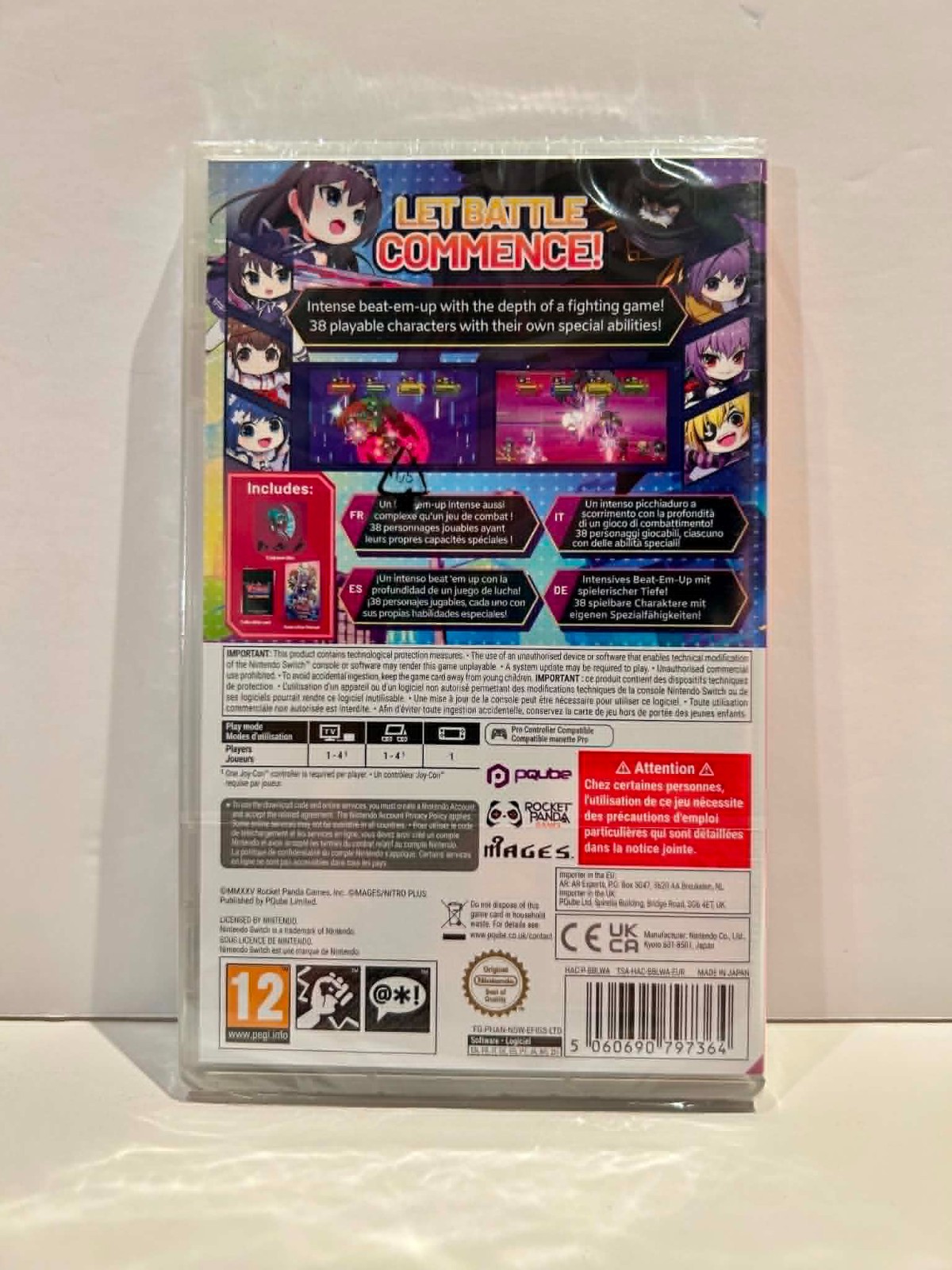 Phantom Breaker Battle Grounds Ultimate Switch PAL Region Free New Sealed