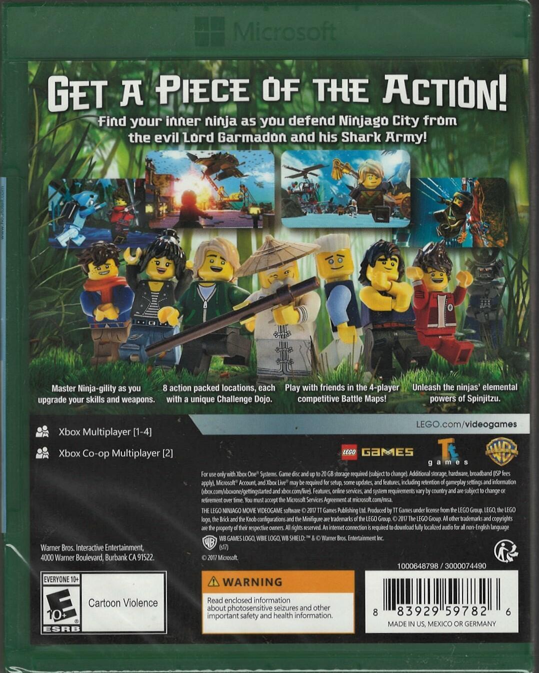 LEGO Ninjago Movie Videogame Xbox One (Brand New Factory Sealed US Version) Xbox