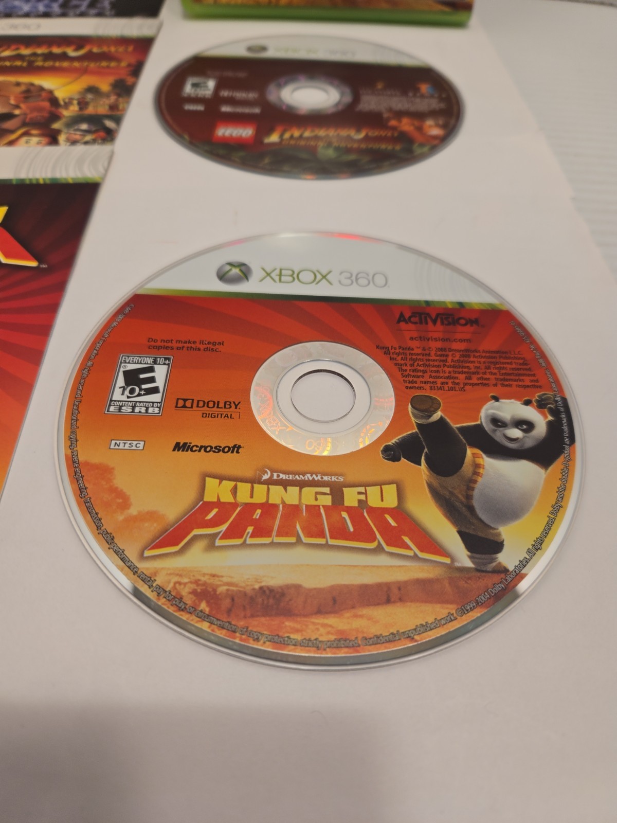 Xbox 360 Lego Indiana Jones: The Original Adventures / Kung Fu Panda CIB