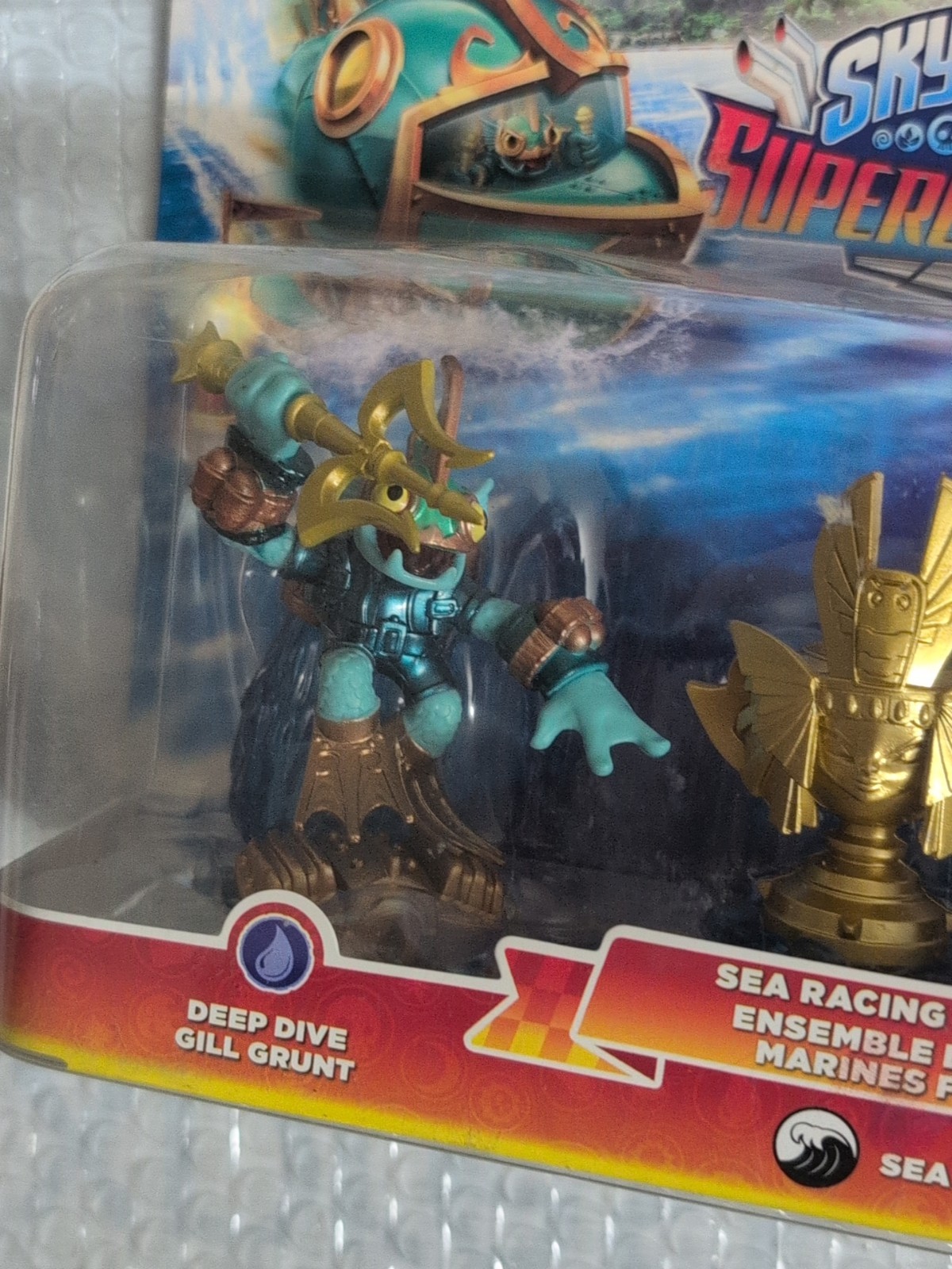 Skylander Superchargers Sea Racing Action Pack Gill Grunt Reef Ripper Sea Trophy