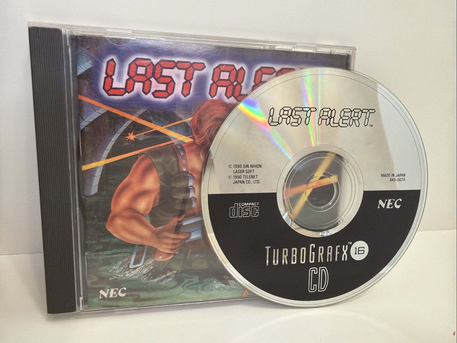 Last Alert TurboGrafx-16 CD PC Engine Tested Complete CIB